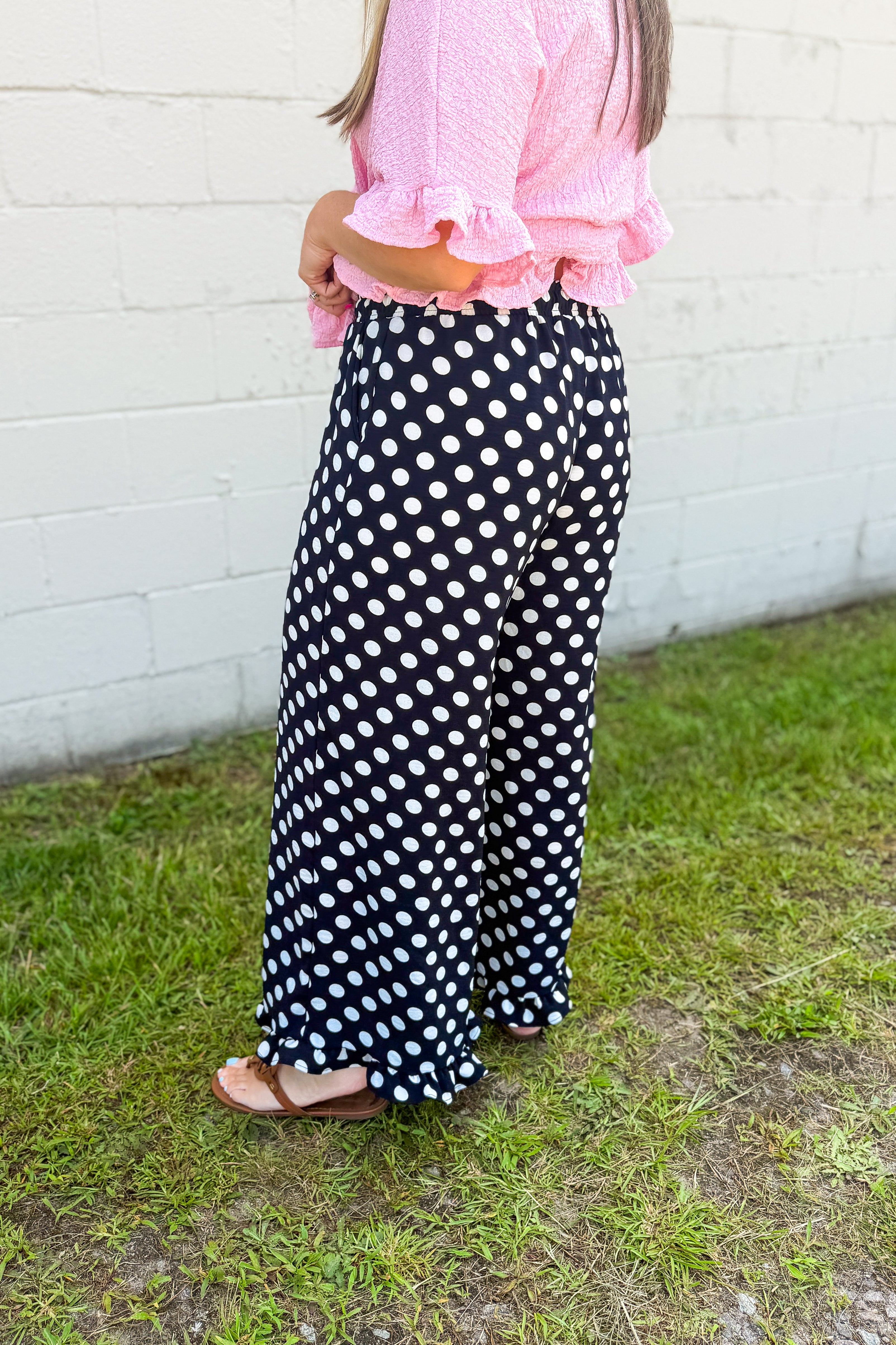 Belle Dot Ruffle Pants