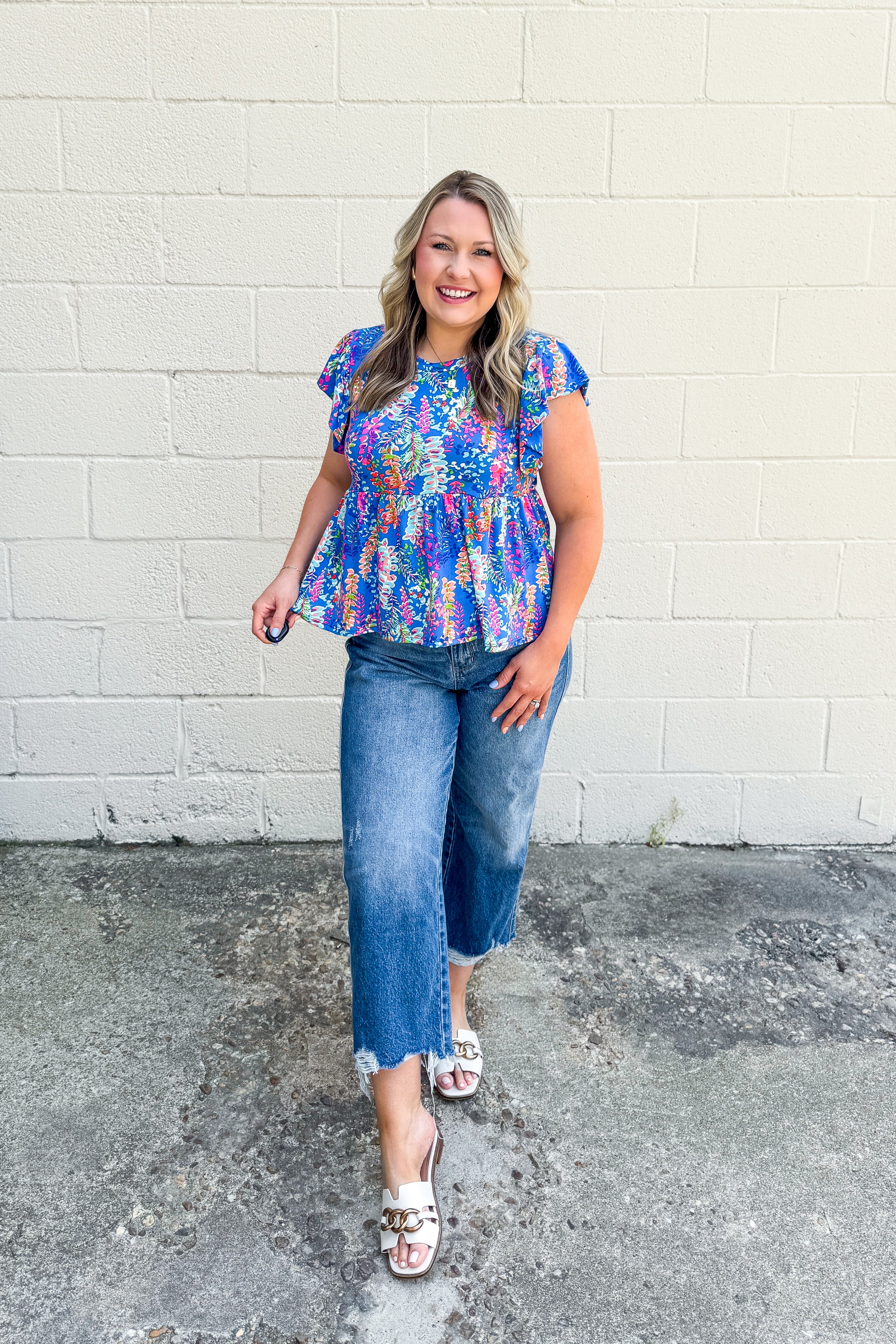 Tropic Like It’s Hot Peplum Top--Two Colors!