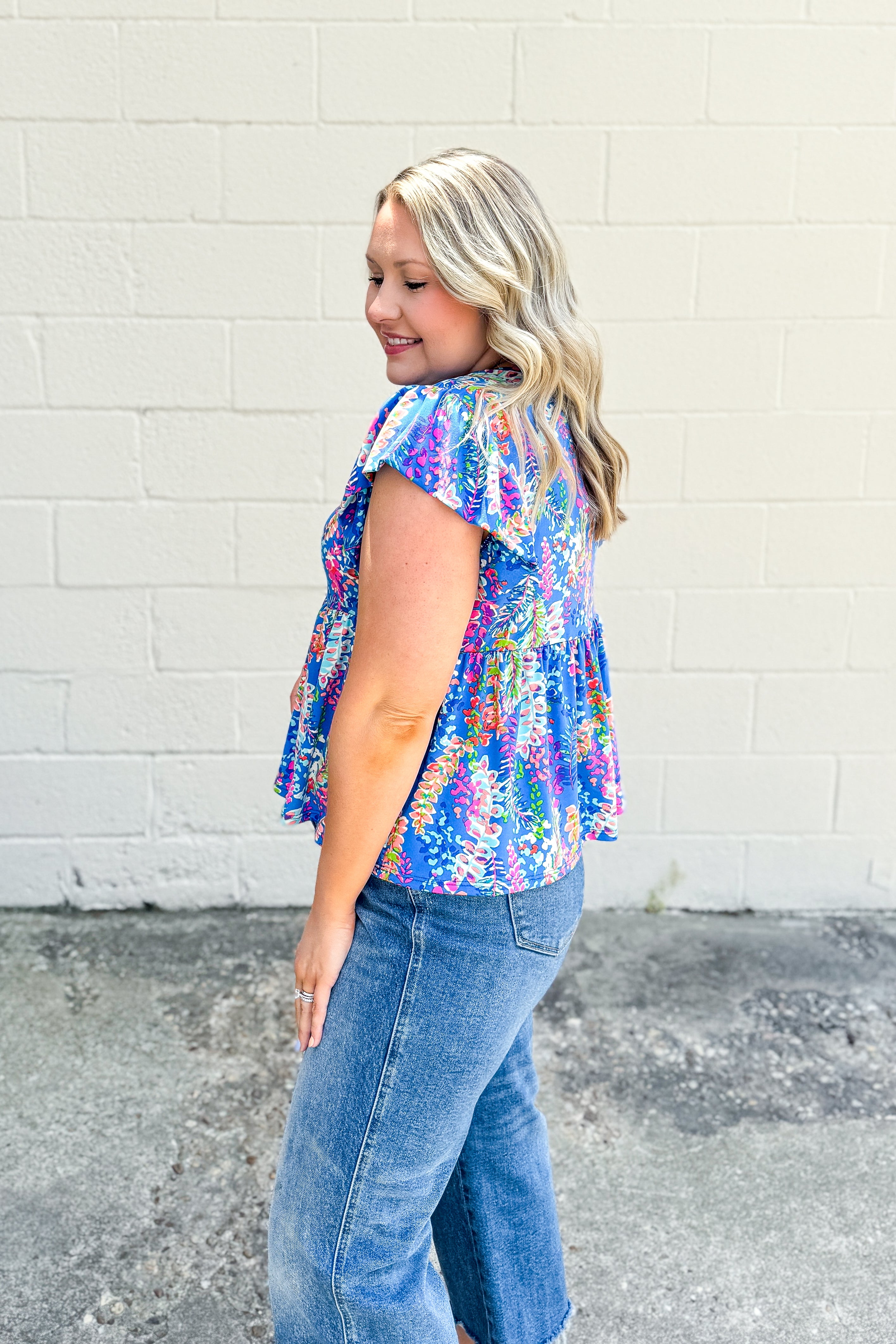 Tropic Like It’s Hot Peplum Top--Two Colors!