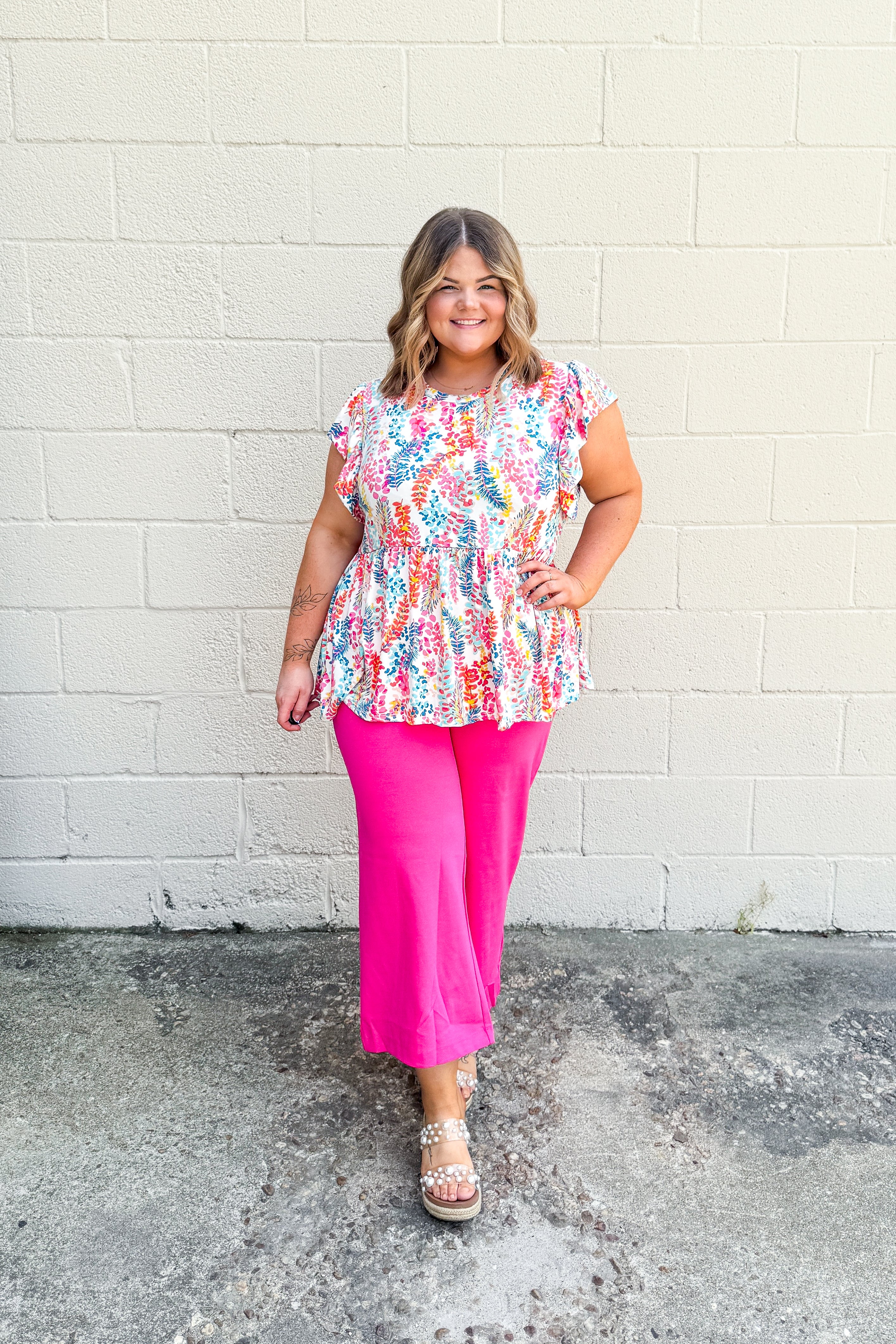 Tropic Like It’s Hot Peplum Top--Two Colors!