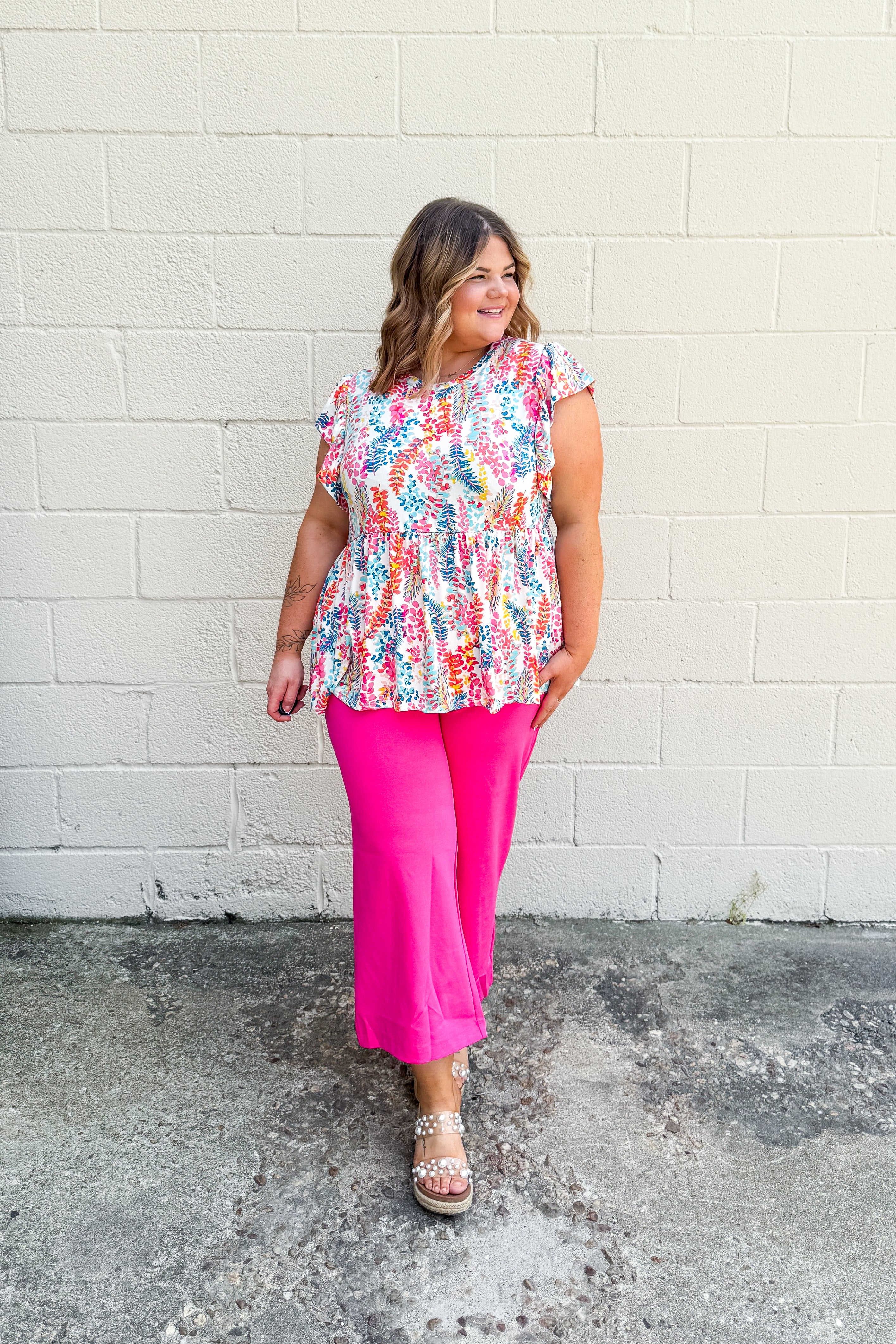 Tropic Like It’s Hot Peplum Top--Two Colors!