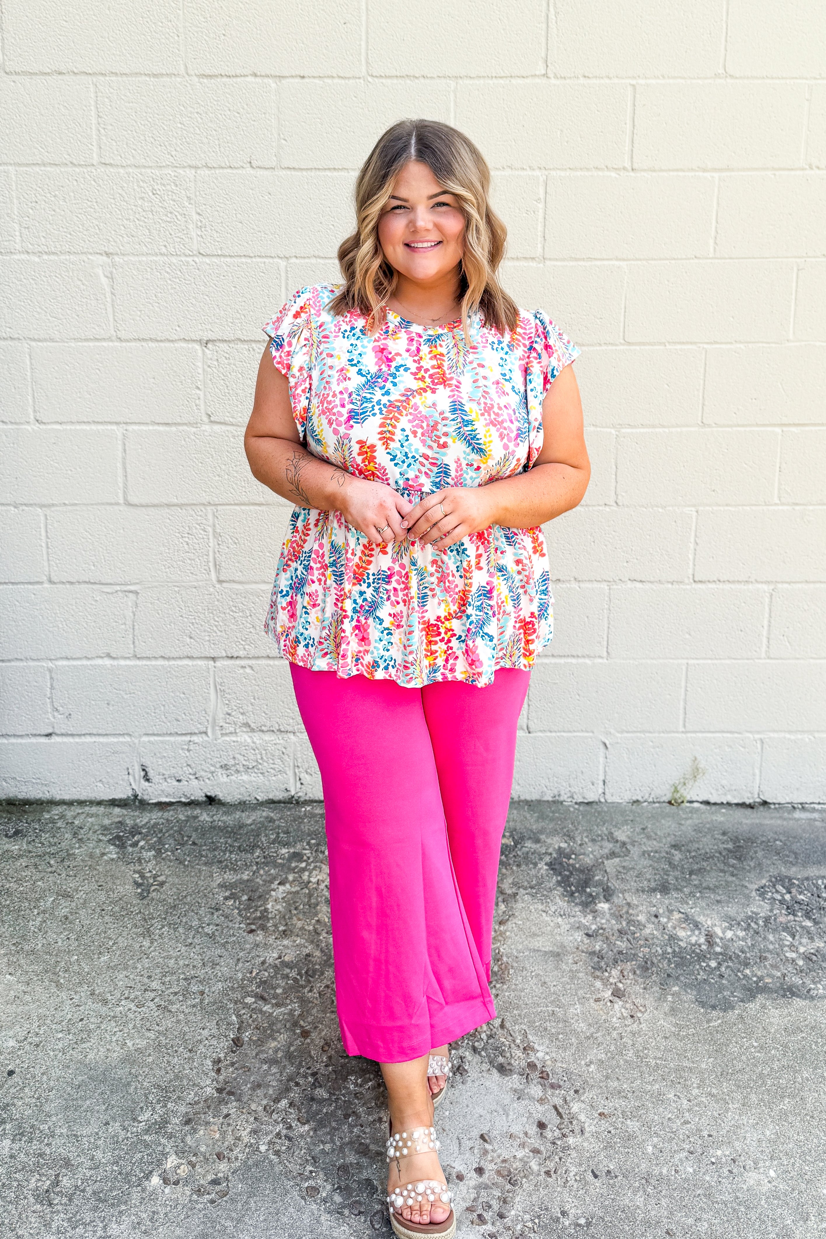 Tropic Like It’s Hot Peplum Top--Two Colors!