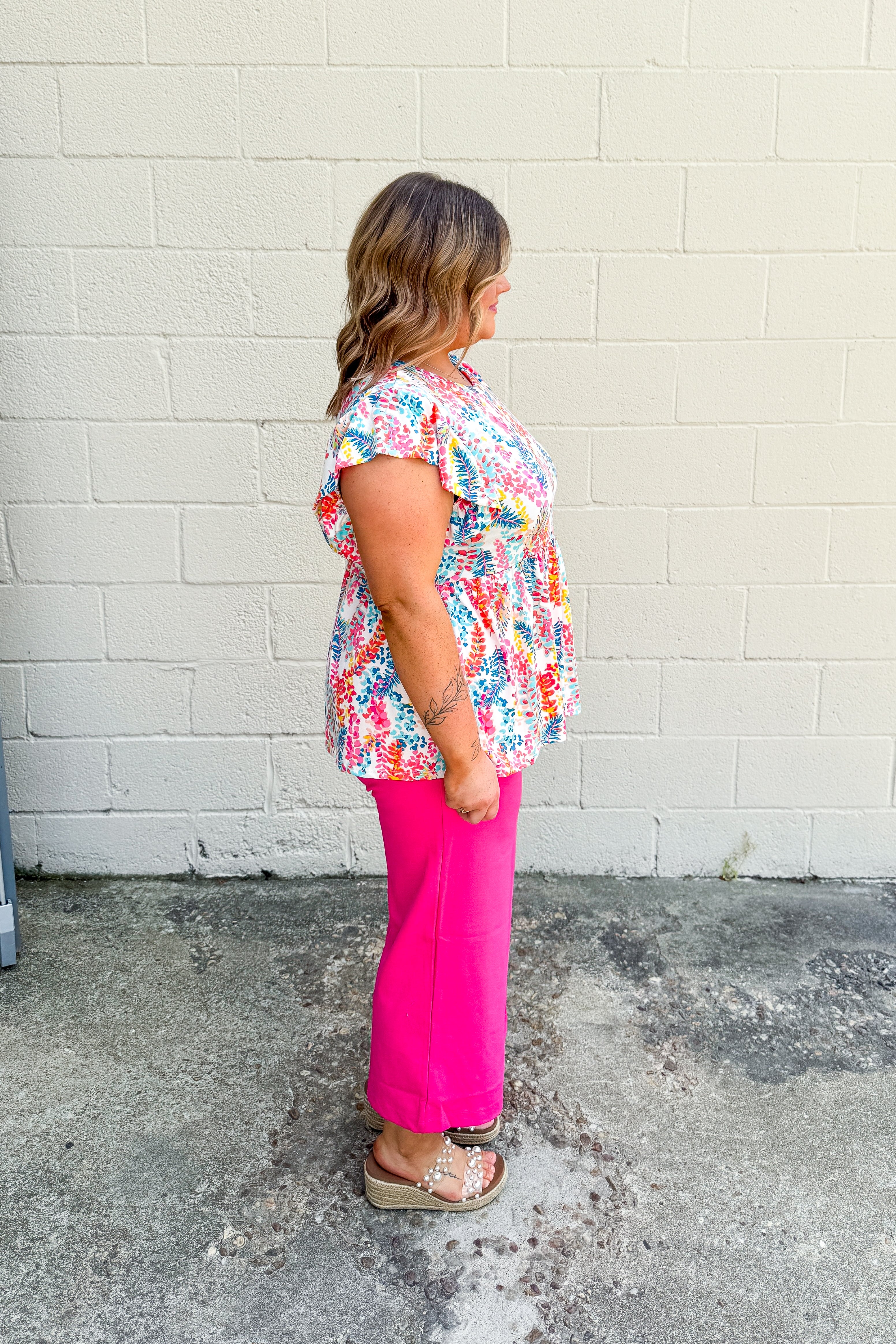 Tropic Like It’s Hot Peplum Top--Two Colors!