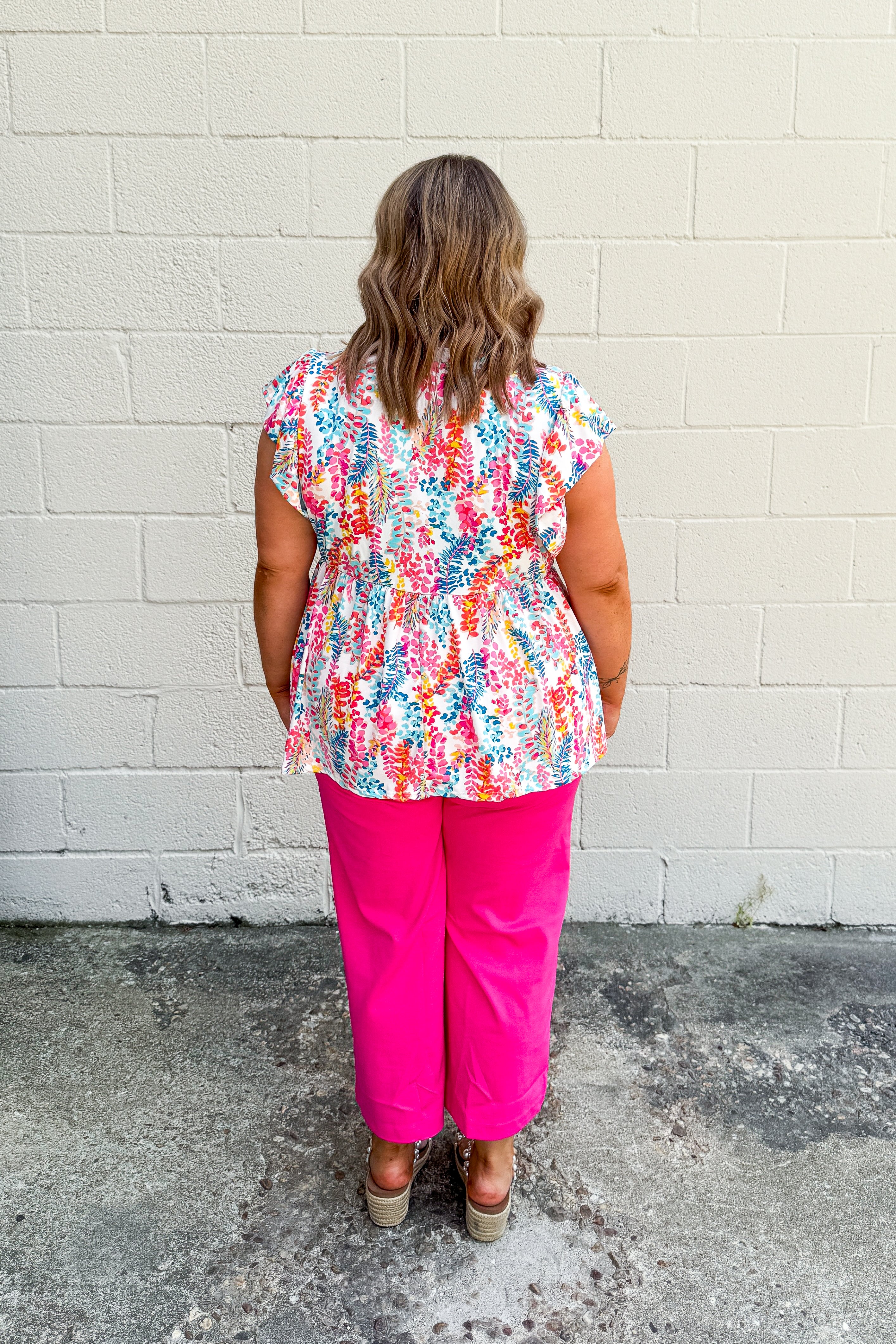 Tropic Like It’s Hot Peplum Top--Two Colors!