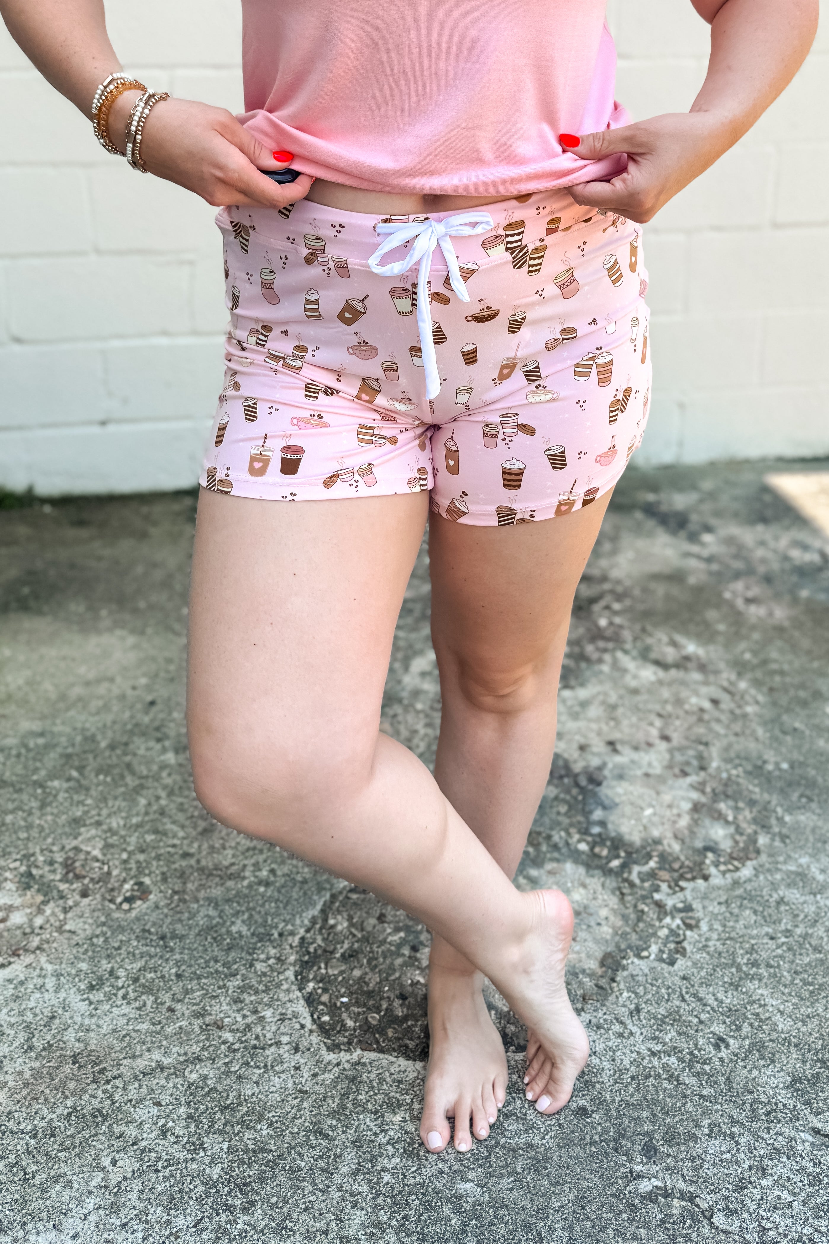Love At First Sip Pajama Shorts