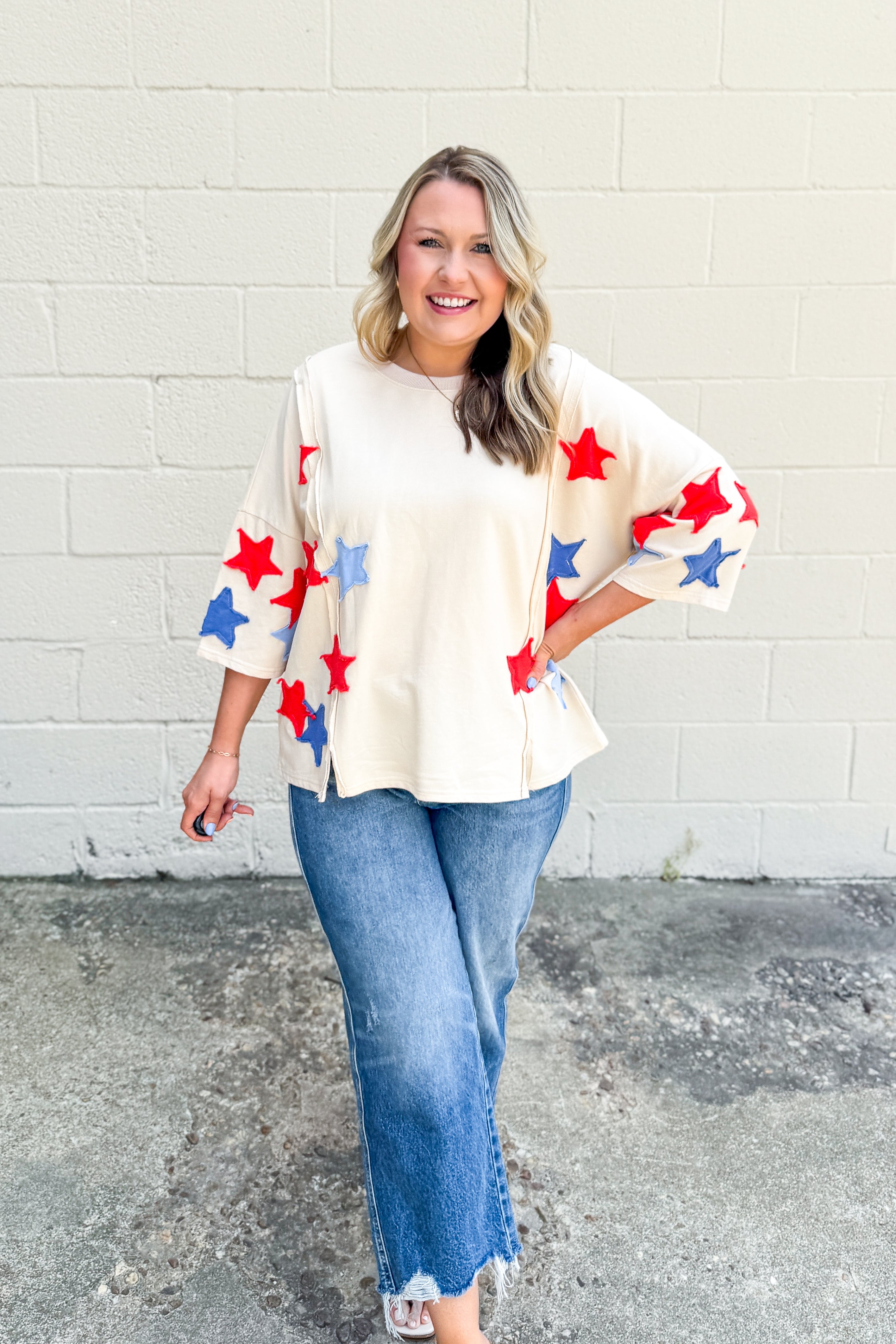 Oh My Stars Patchwork Top