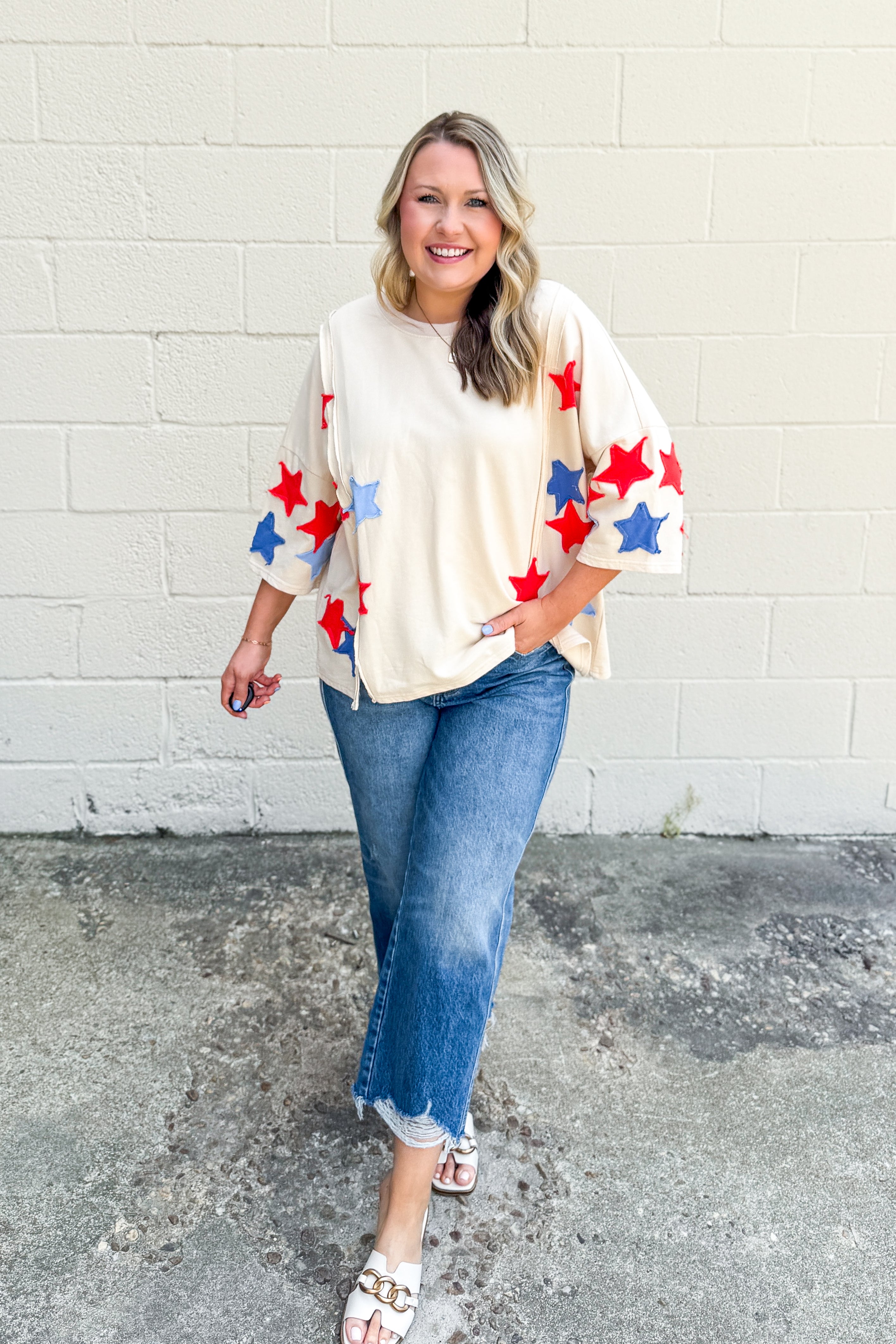 Oh My Stars Patchwork Top