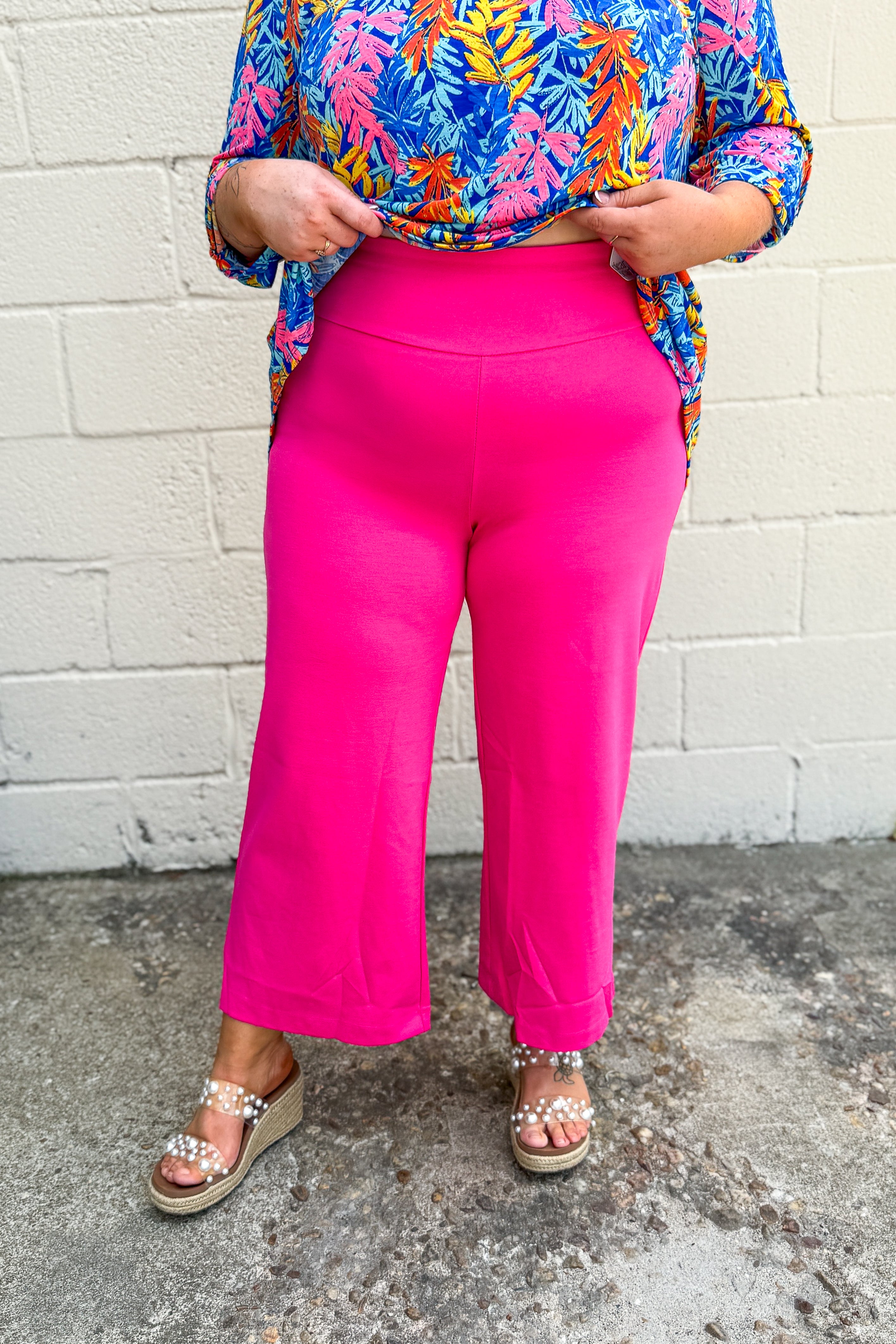 Color Me Bright Wide Leg Magic Pants--Two Colors!