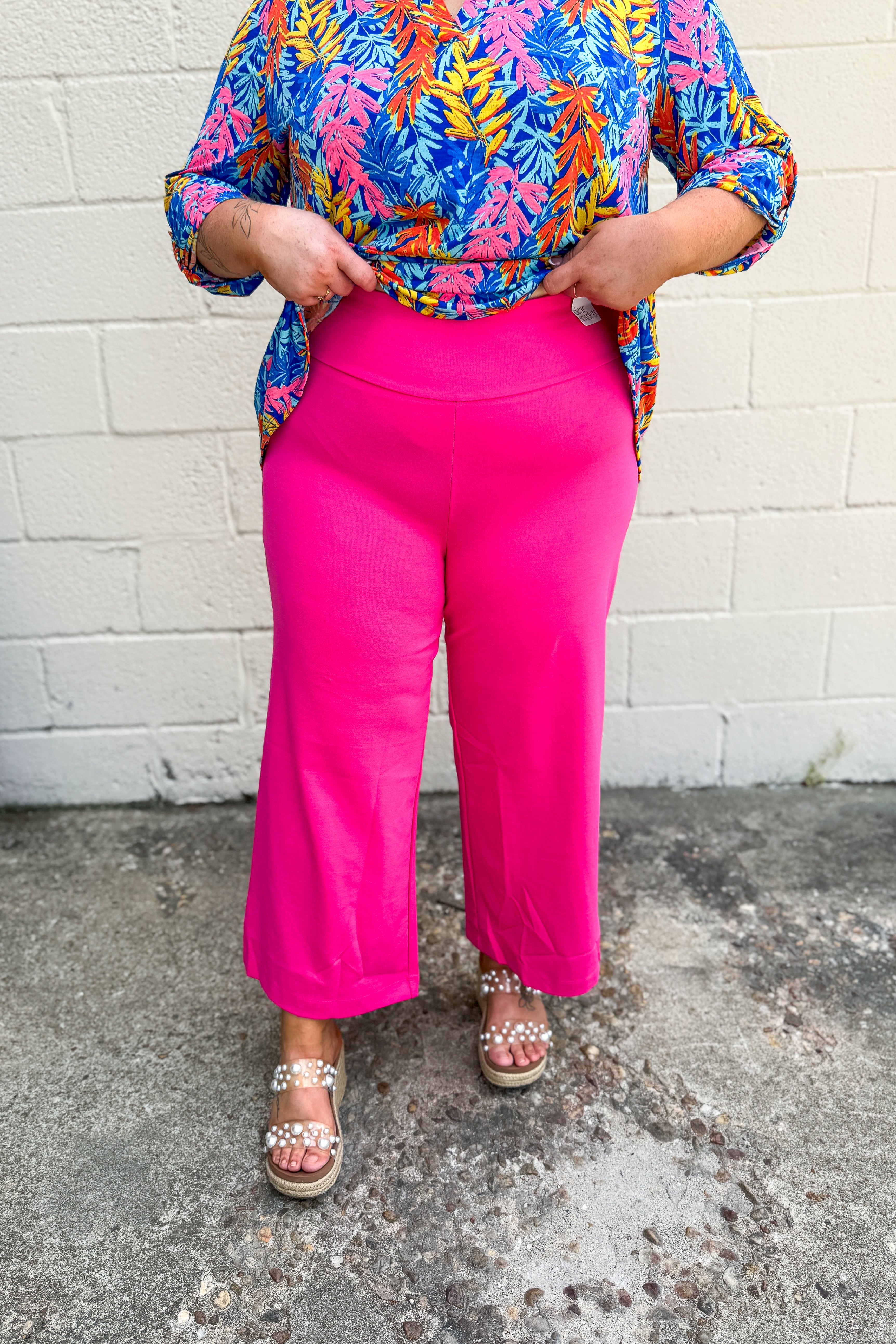 Color Me Bright Wide Leg Magic Pants--Two Colors!