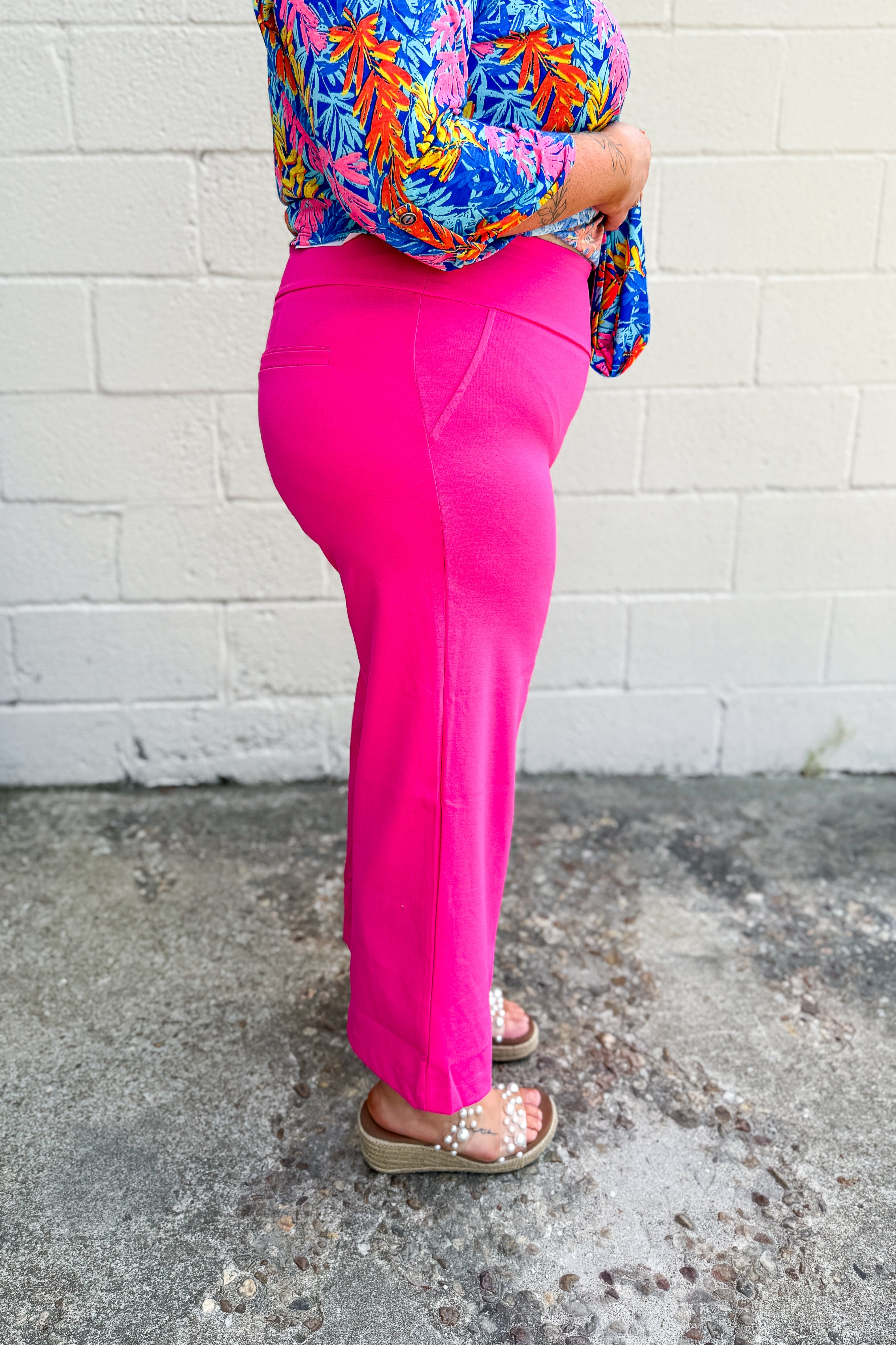 Color Me Bright Wide Leg Magic Pants--Two Colors!