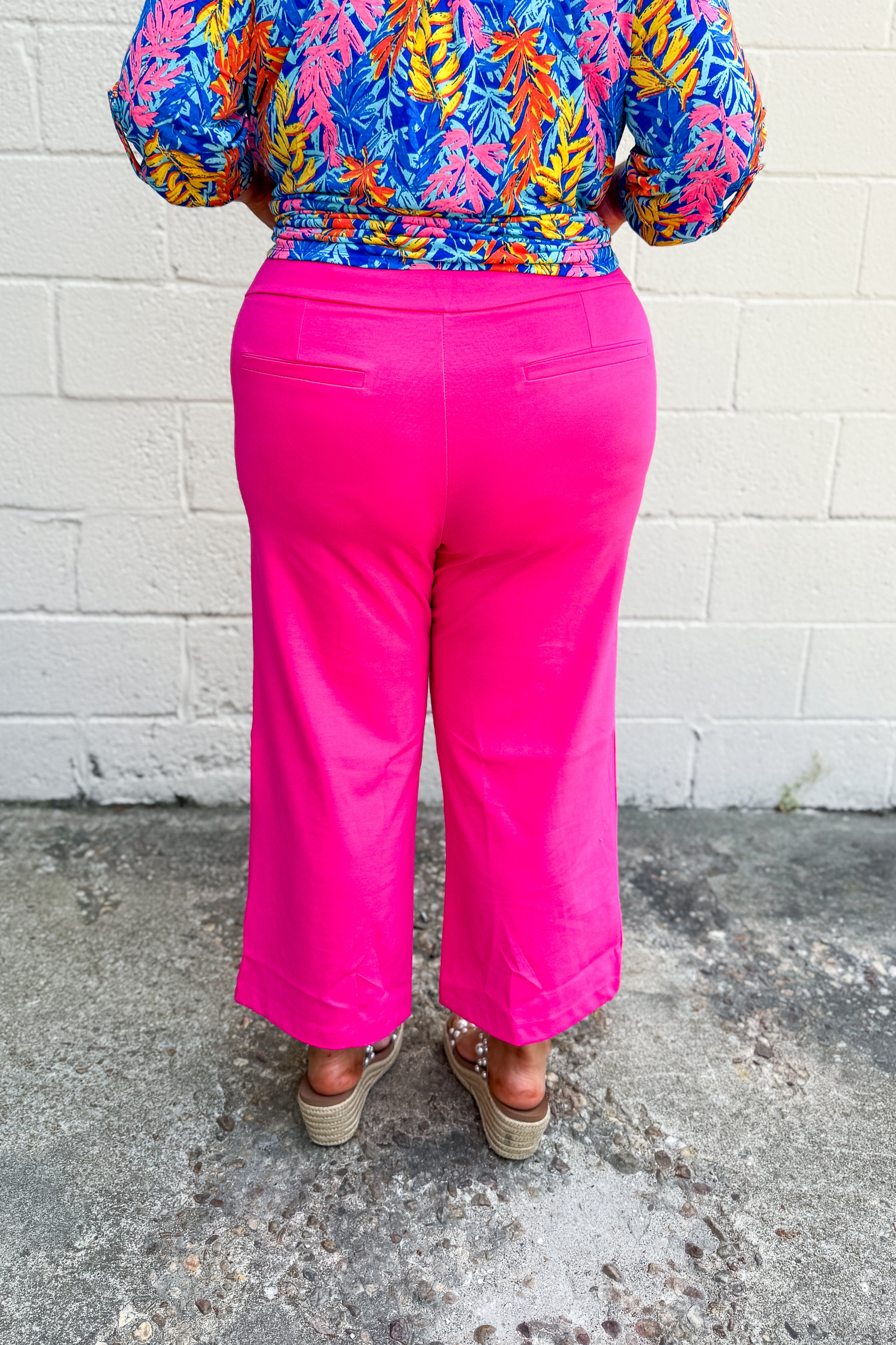 Color Me Bright Wide Leg Magic Pants--Two Colors!