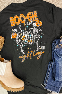 Boo-gie Night Graphic T-Shirt, Black
