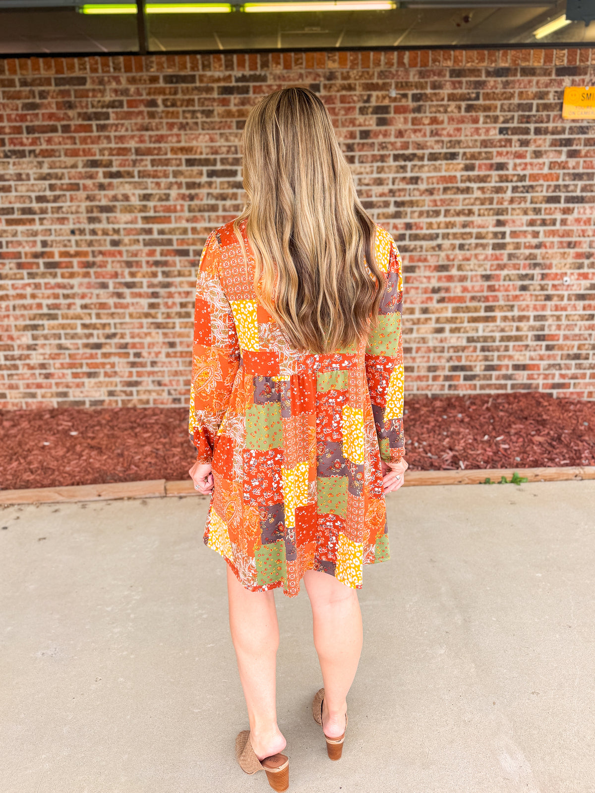 All Mixed Up Patchwork Babydoll Dress