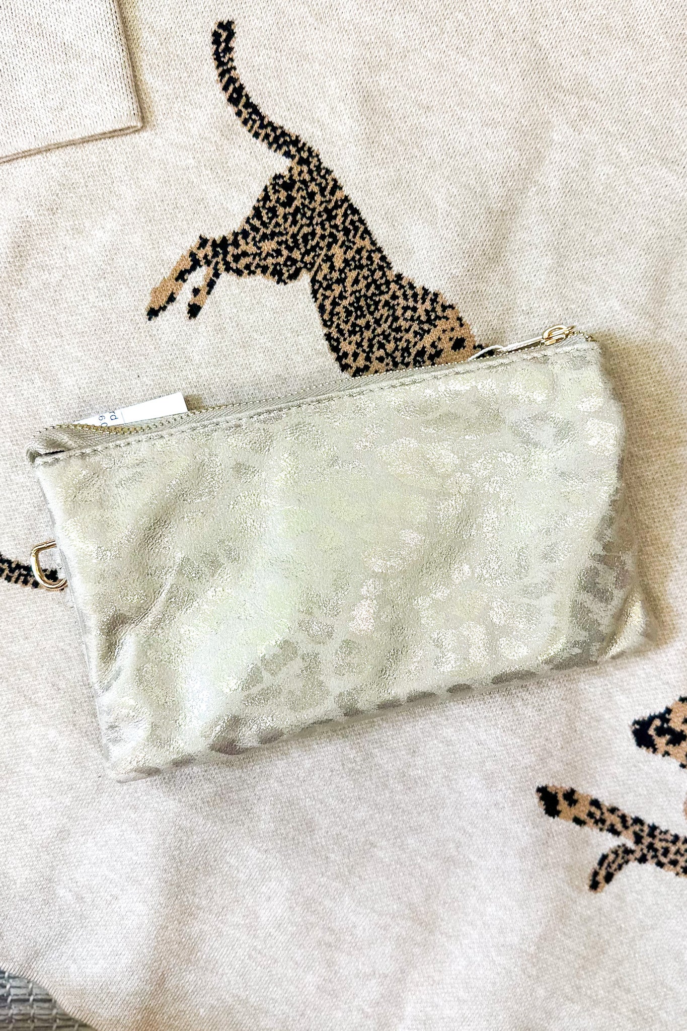 Liz Crossbody Bag, Shimmer Beige