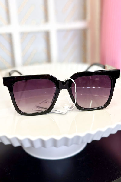Sarah Sunglasses, Black/Silver