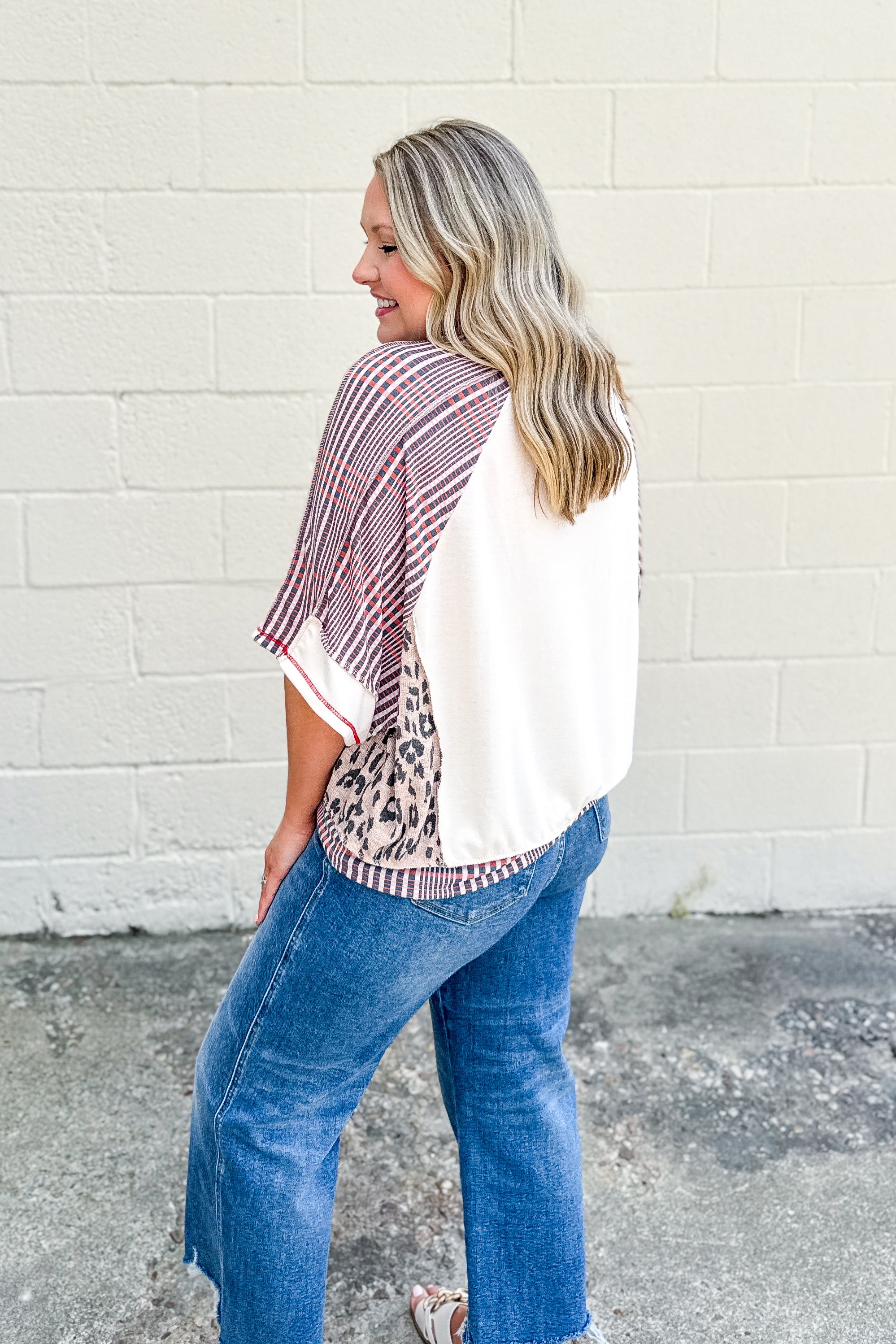 Untamed Energy Mix Print Top