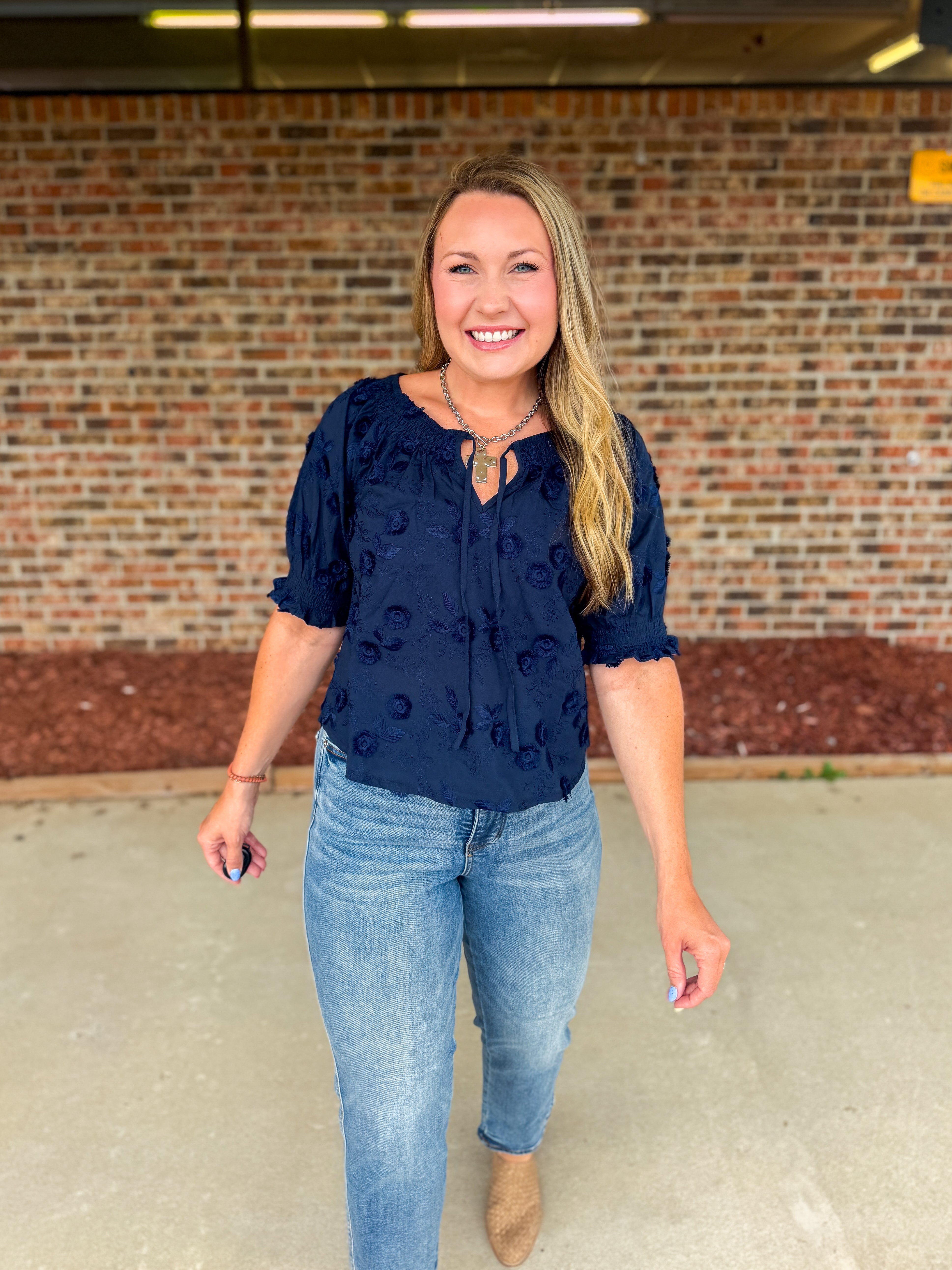 Midnight Meadow Blouse