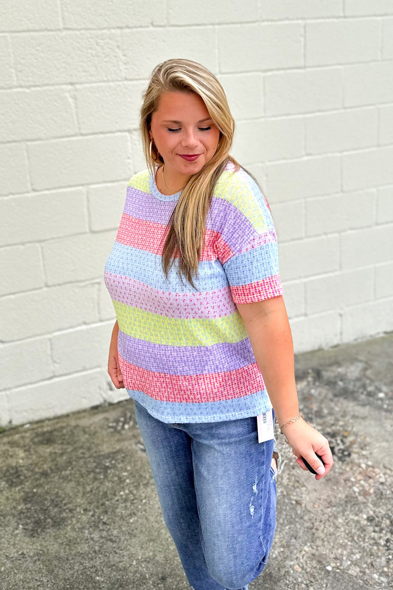 Carefree Moments Stripe Top