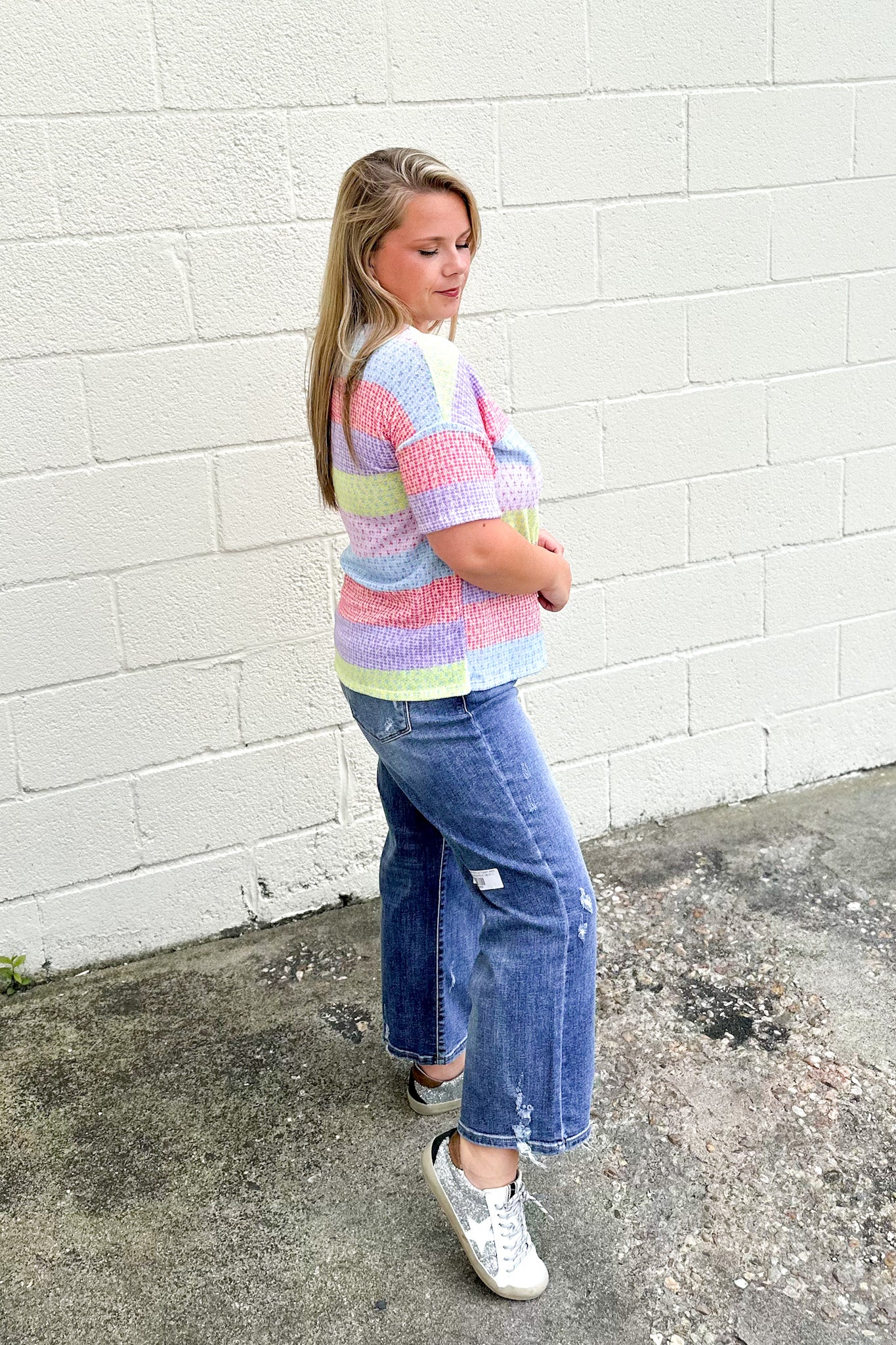 Carefree Moments Stripe Top