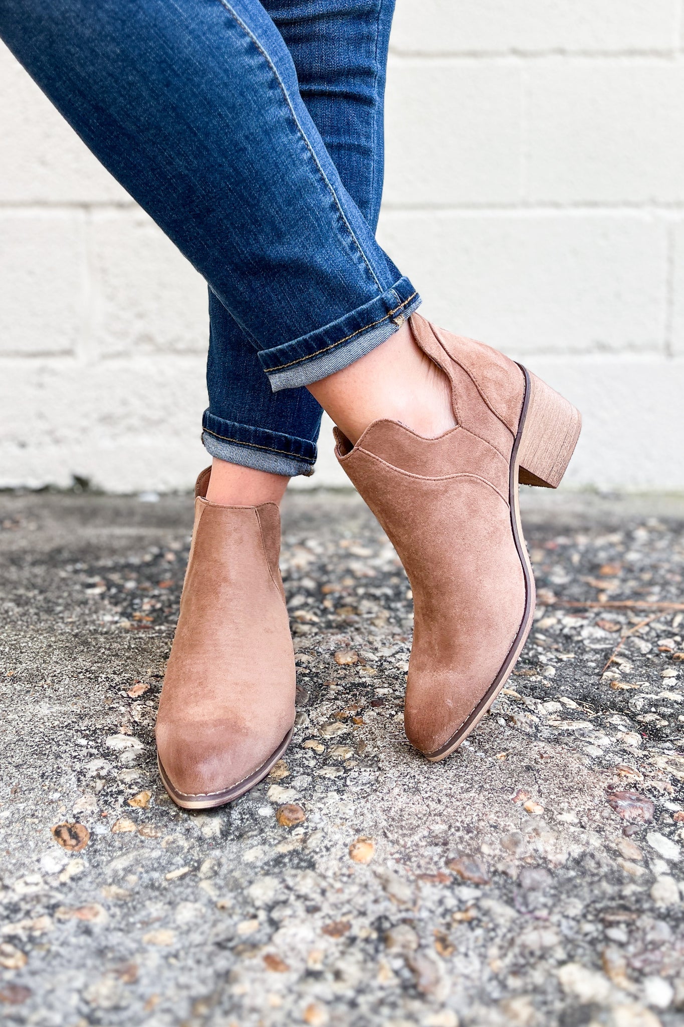 On Your Own Booties, Taupe