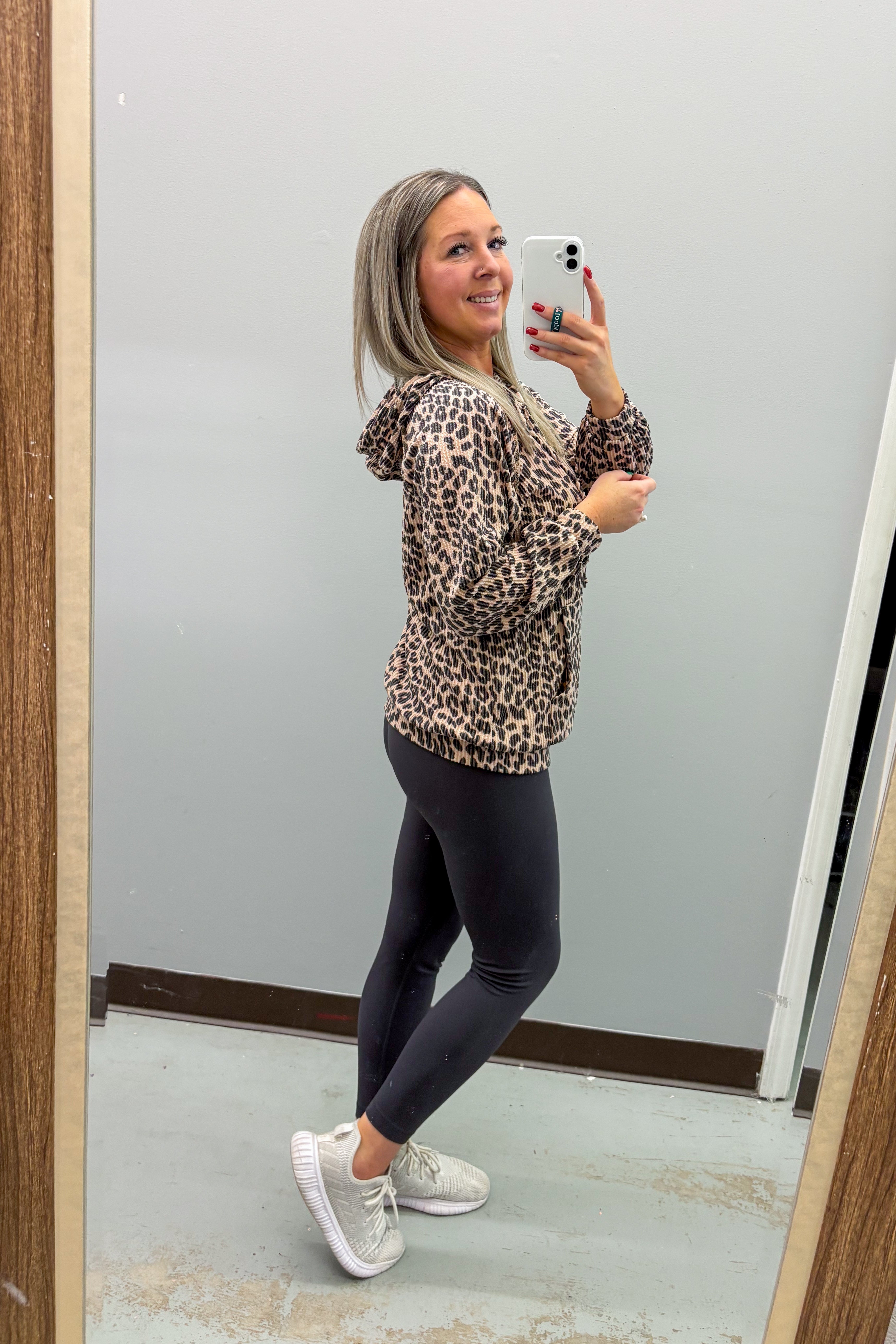 Way Too Wild Leopard Hoodie Top