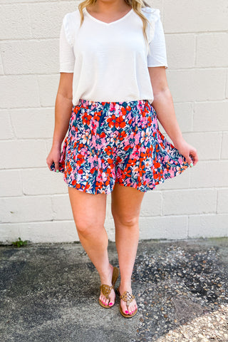 Go With The Flow Floral Shorts