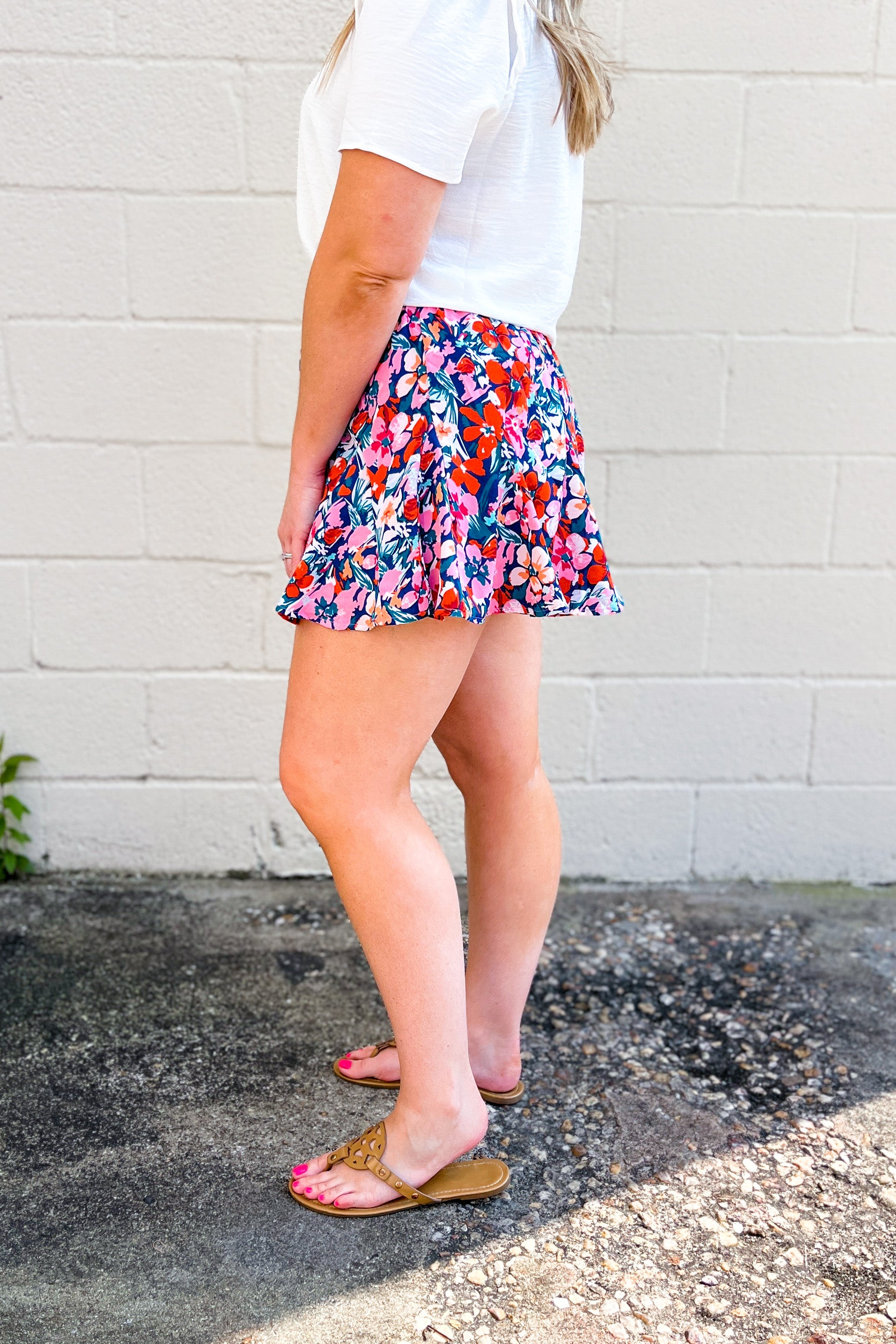 Go With The Flow Floral Shorts