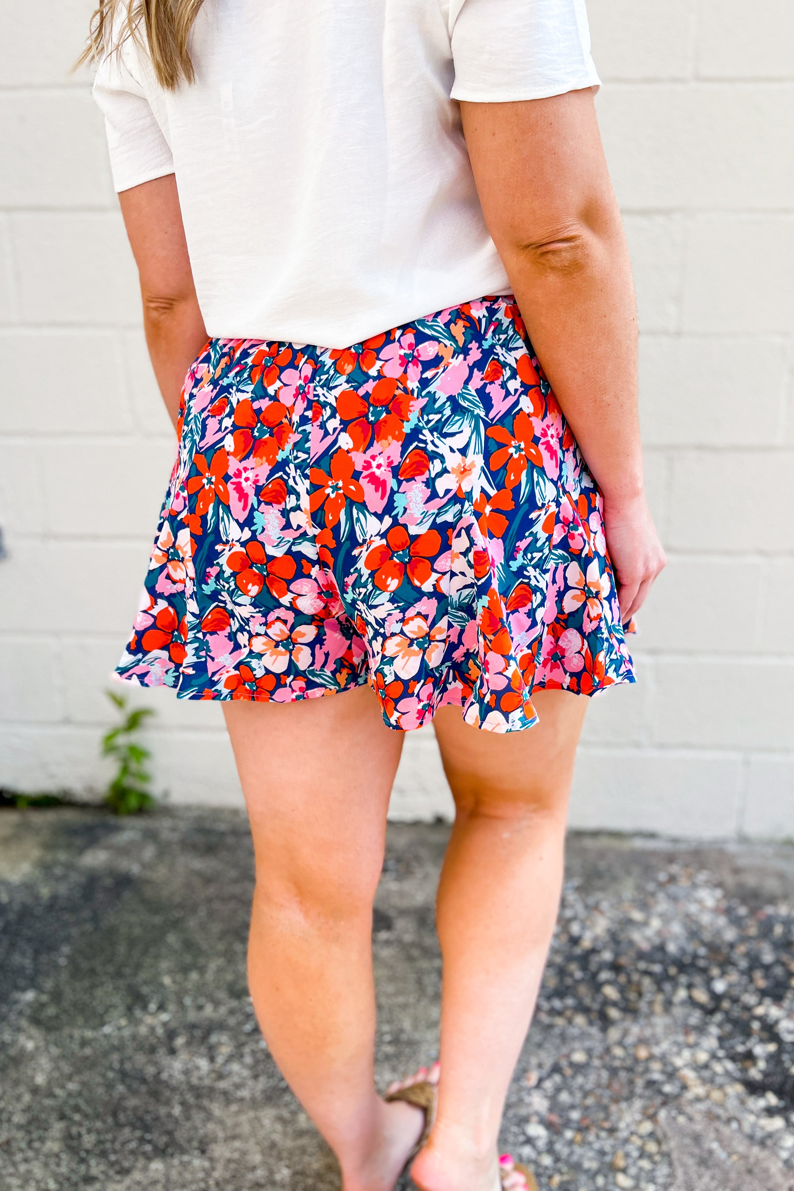 Go With The Flow Floral Shorts