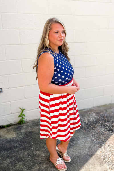 American Girl Patriotic Babydoll Dress