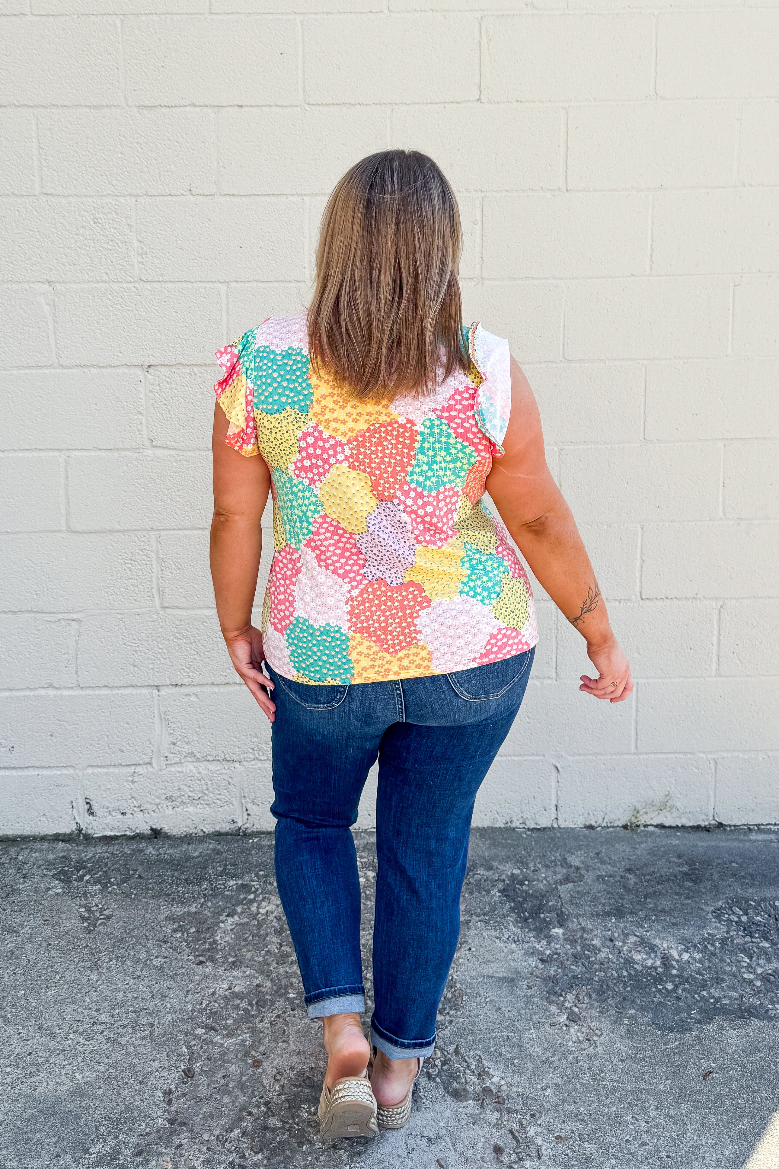 Colors Of Summer Floral Top
