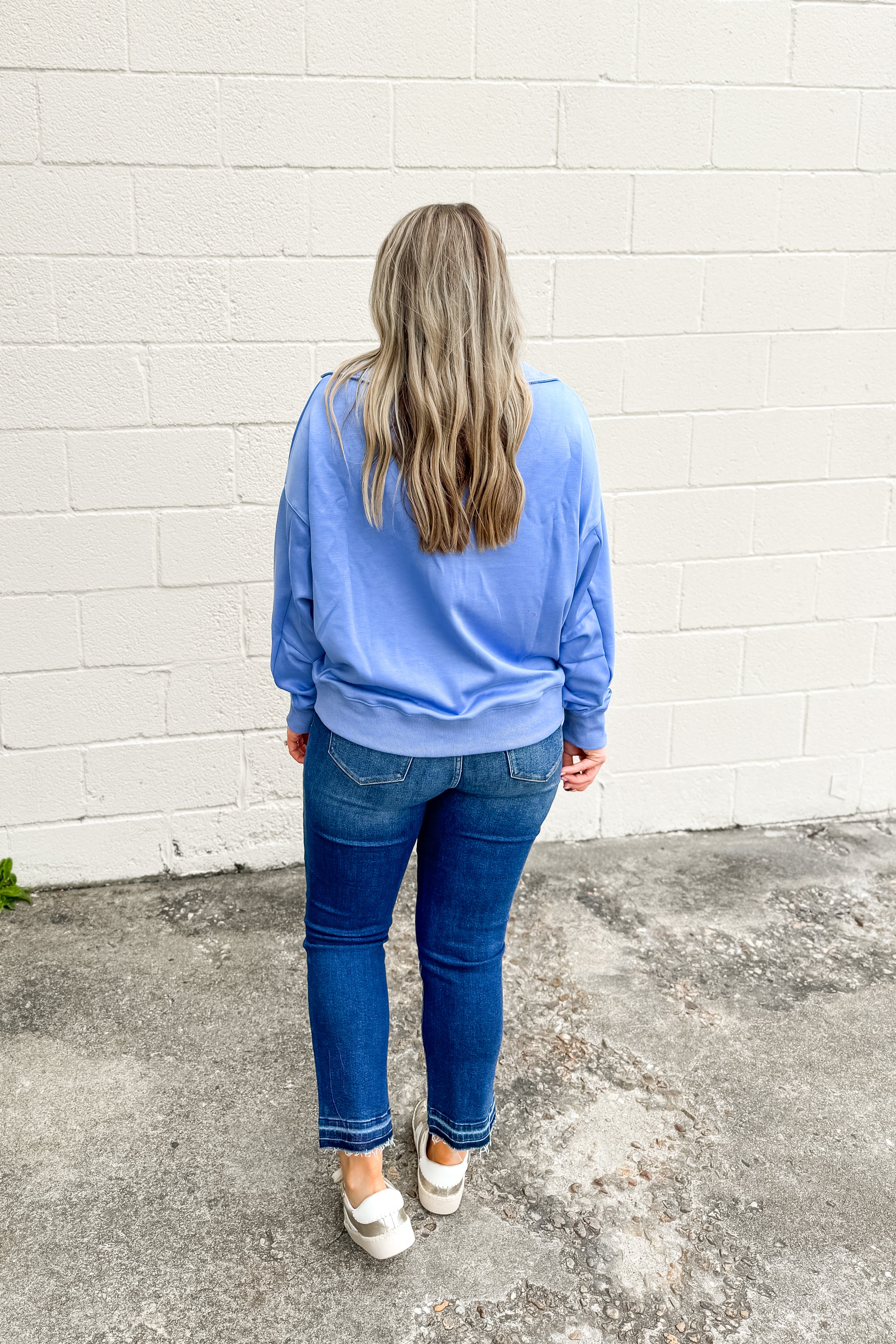 In My Element Pullover Top, Periwinkle
