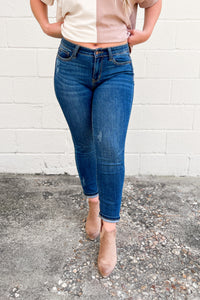 Judy Blue Knox Short Inseam Mid Rise Jeans
