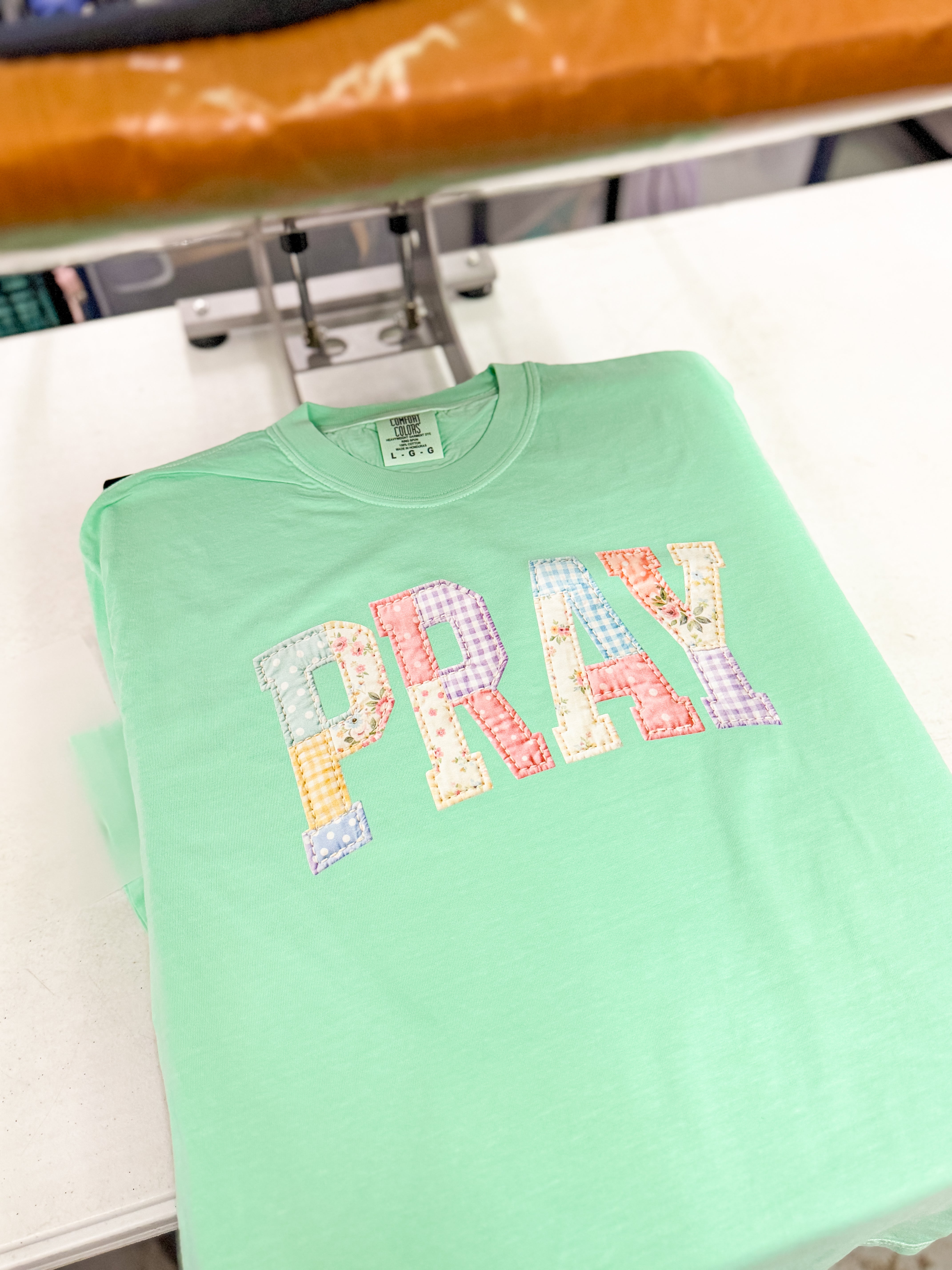 PREORDER: Pray Mix Print Graphic Tee, Island Reef