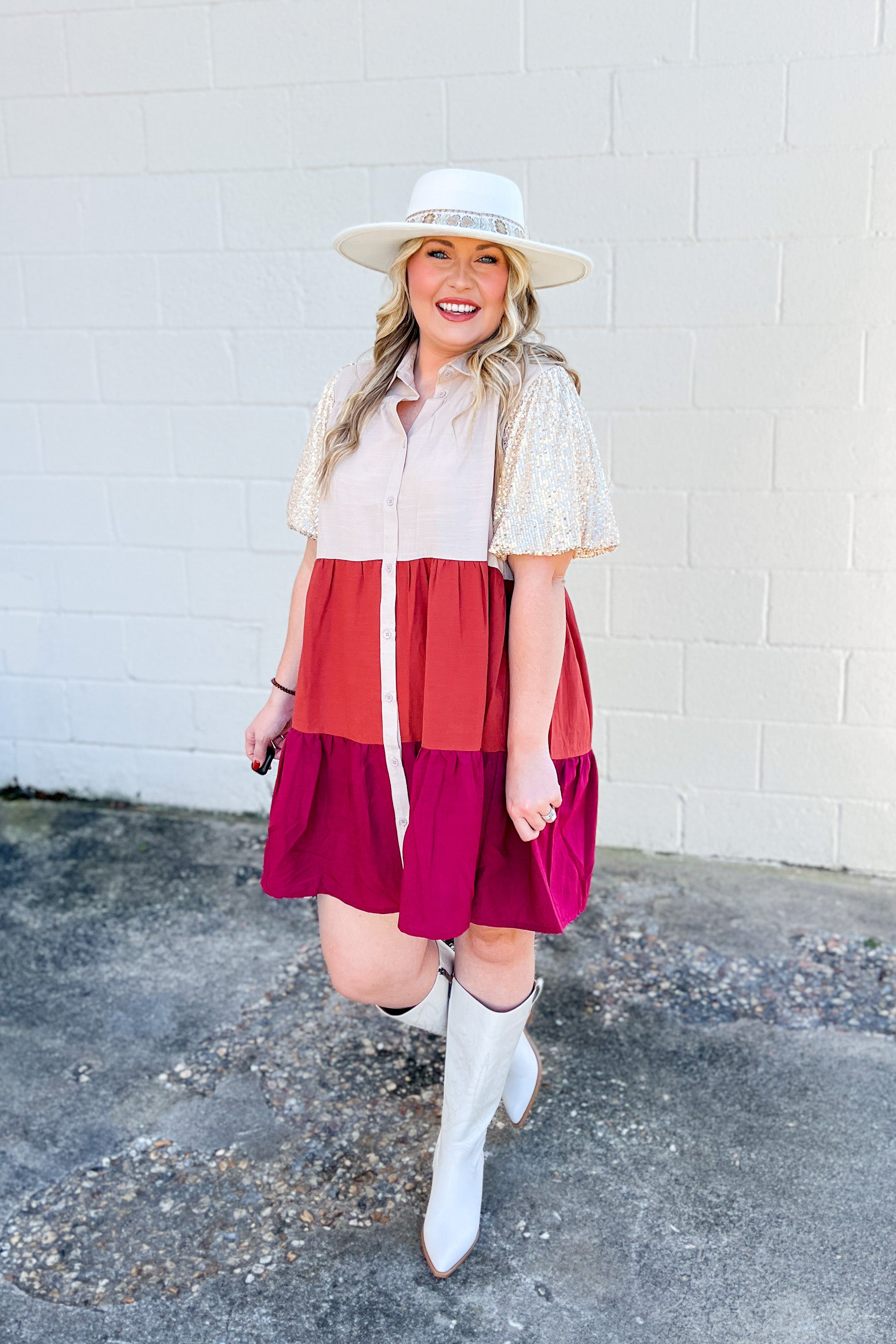 Hello Darling Color Block Dress