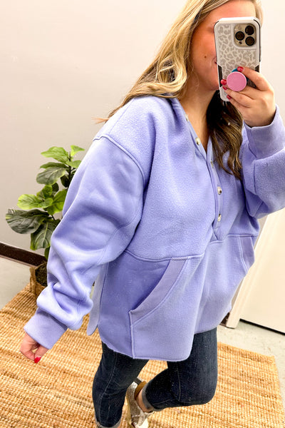 Bundle of Warmth Pullover Top, Periwinkle