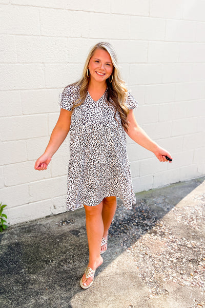RESTOCK | Seeing Spots Tiered Leopard Dress