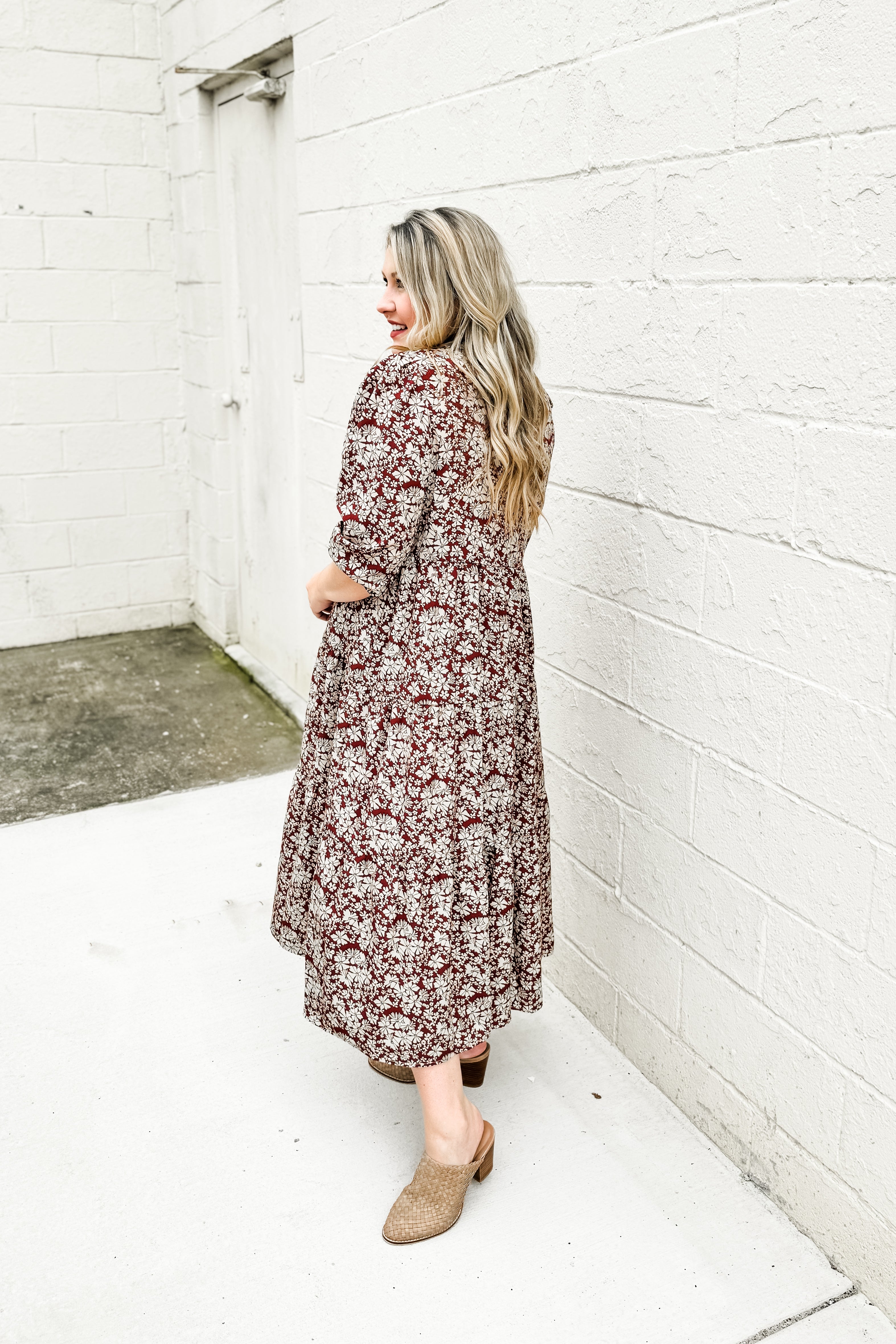 Whisked Away Tiered Midi Dress