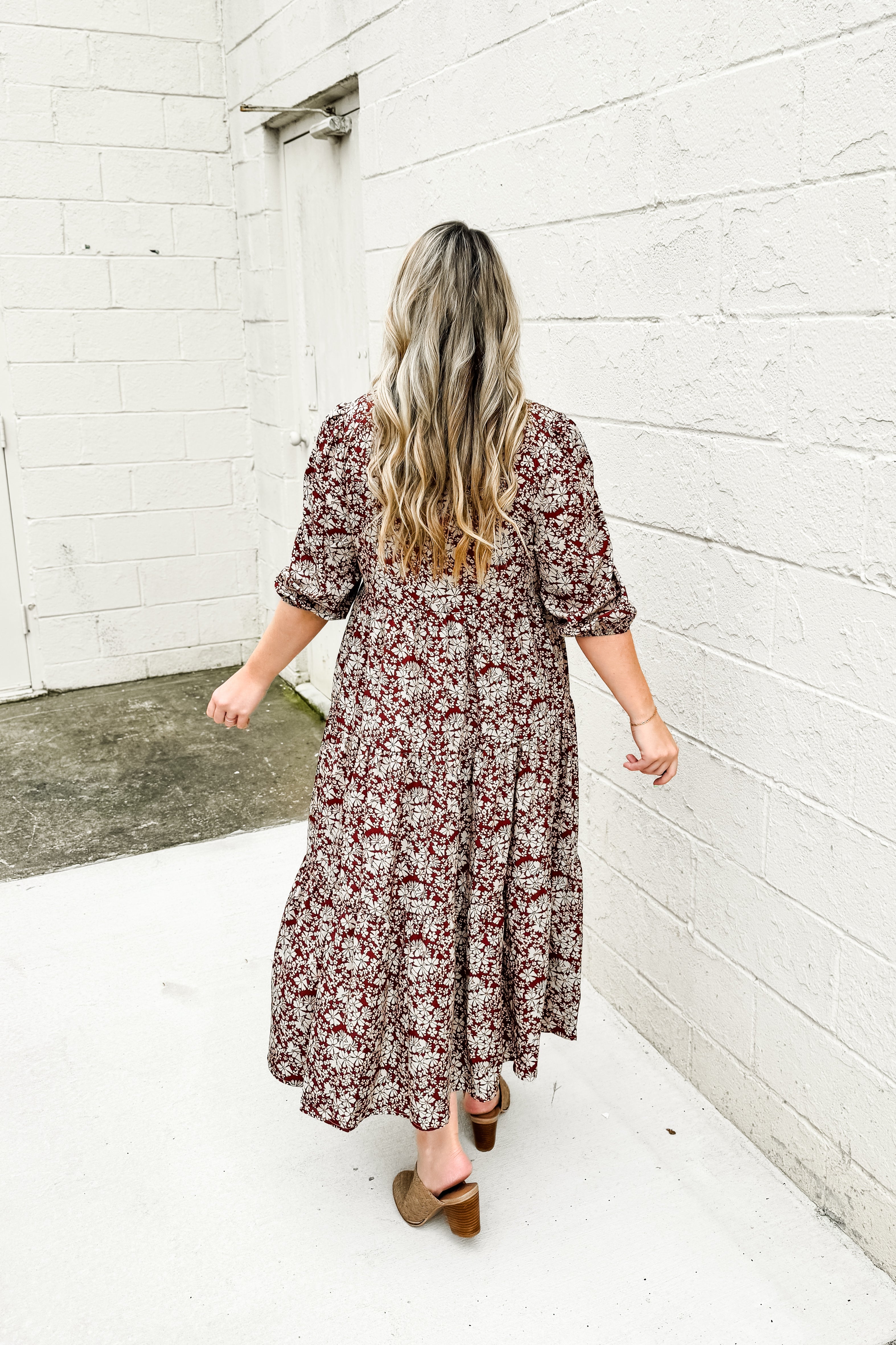 Whisked Away Tiered Midi Dress