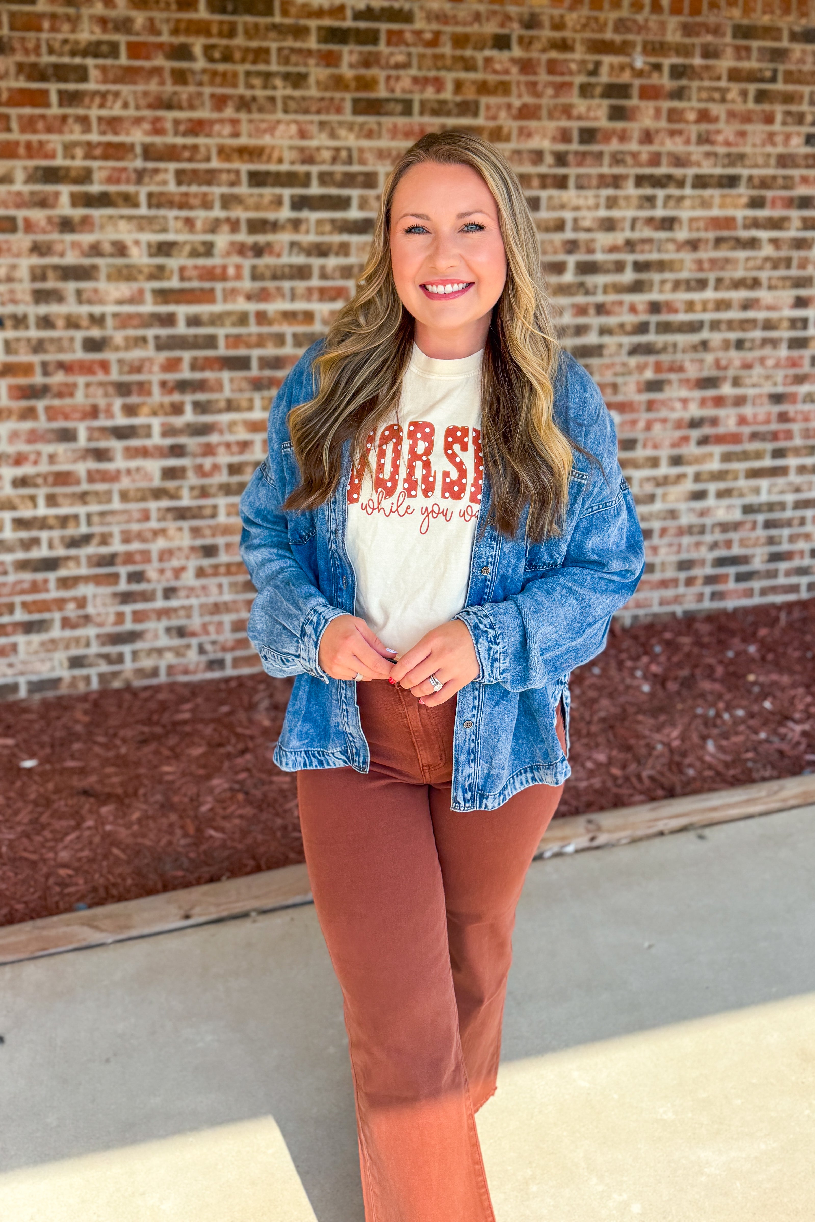 Harper Denim Top