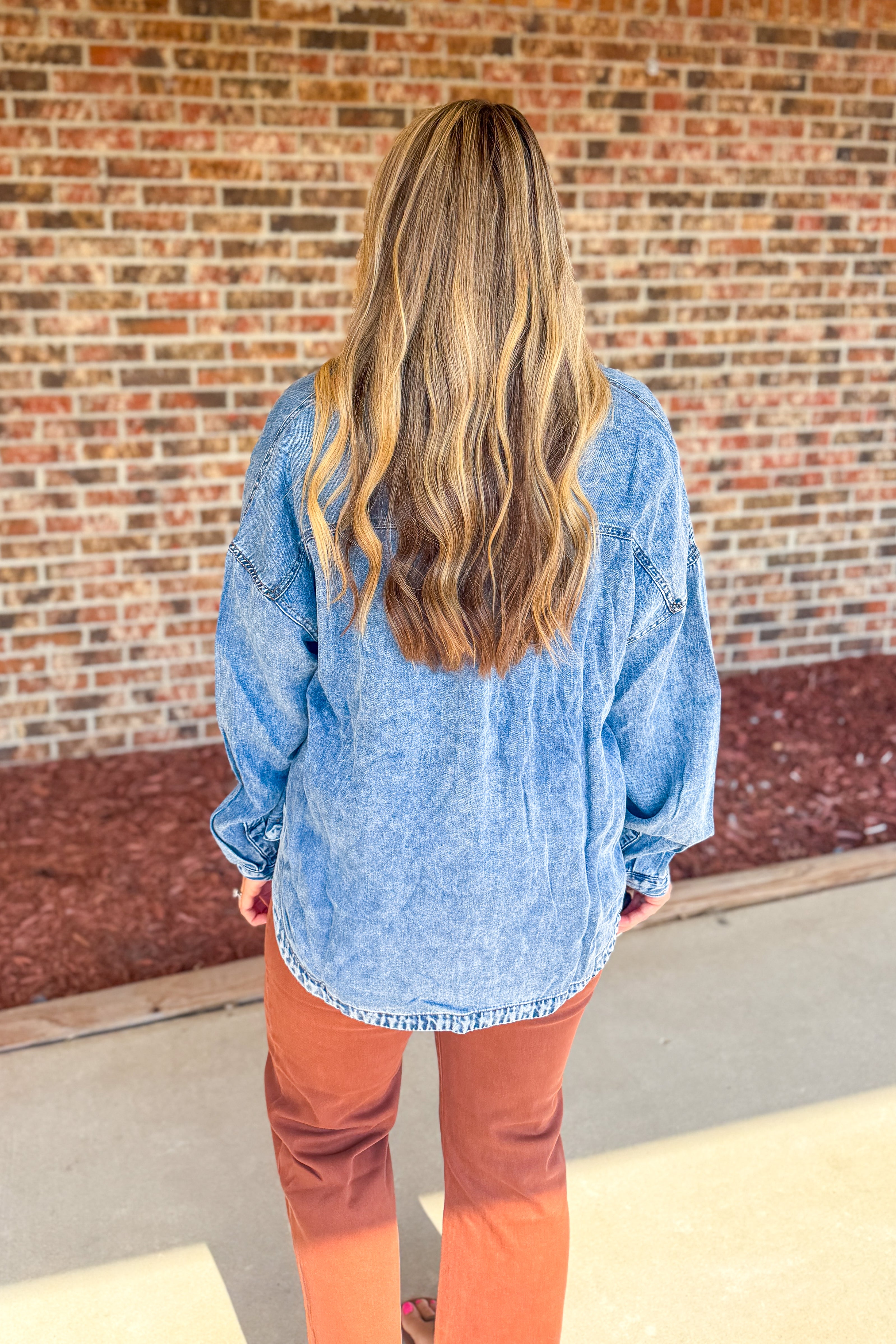 Harper Denim Top