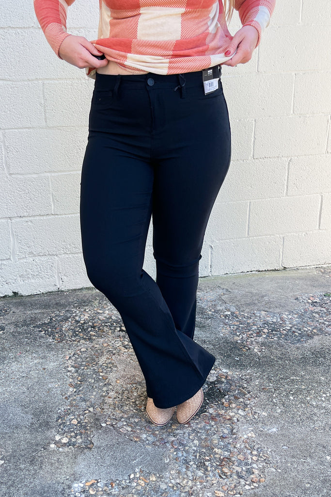 YMI Hyperstretch High Rise Flare Pants, Black – Sew Southern Designs
