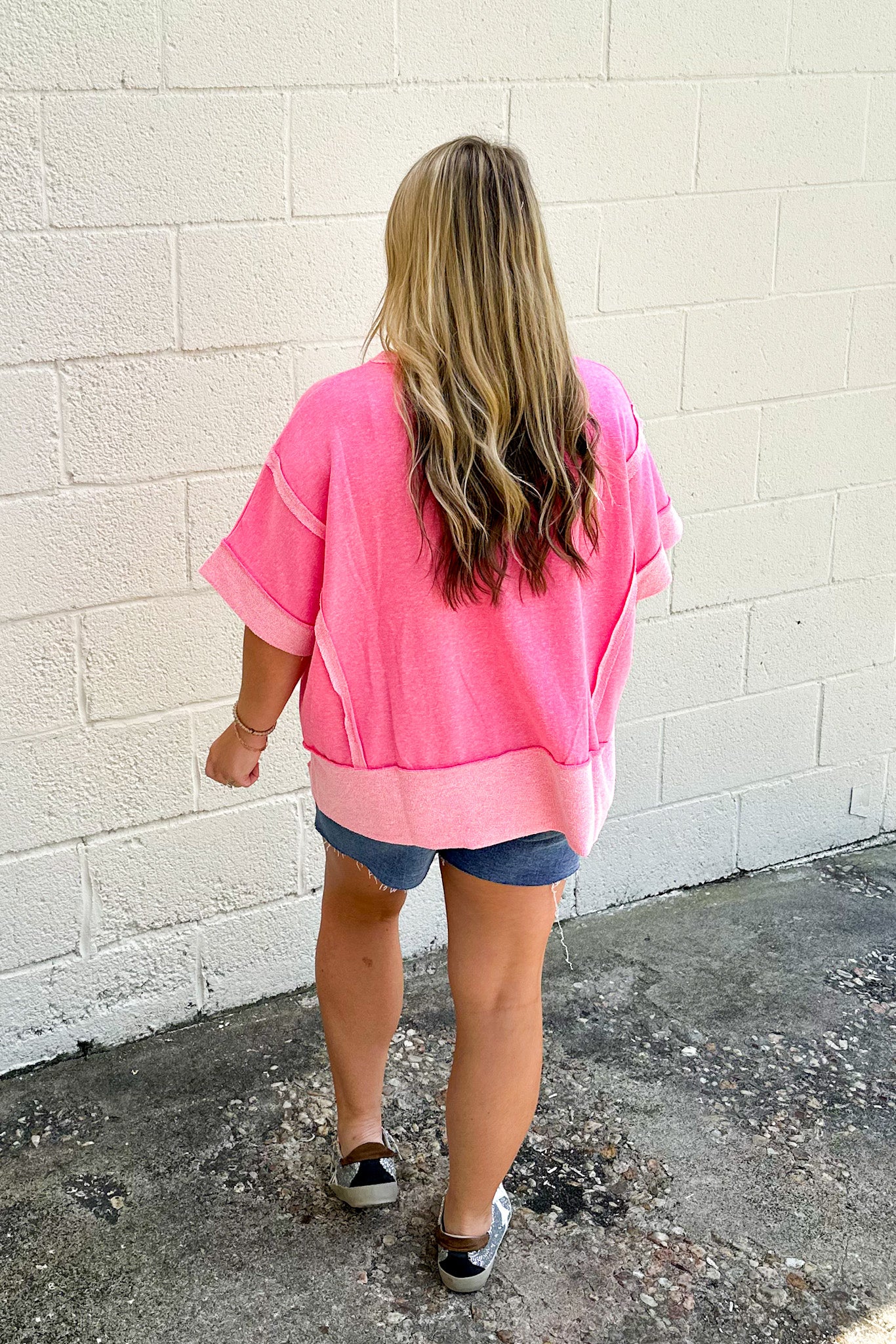 Staying Comfy Top, Fuchsia