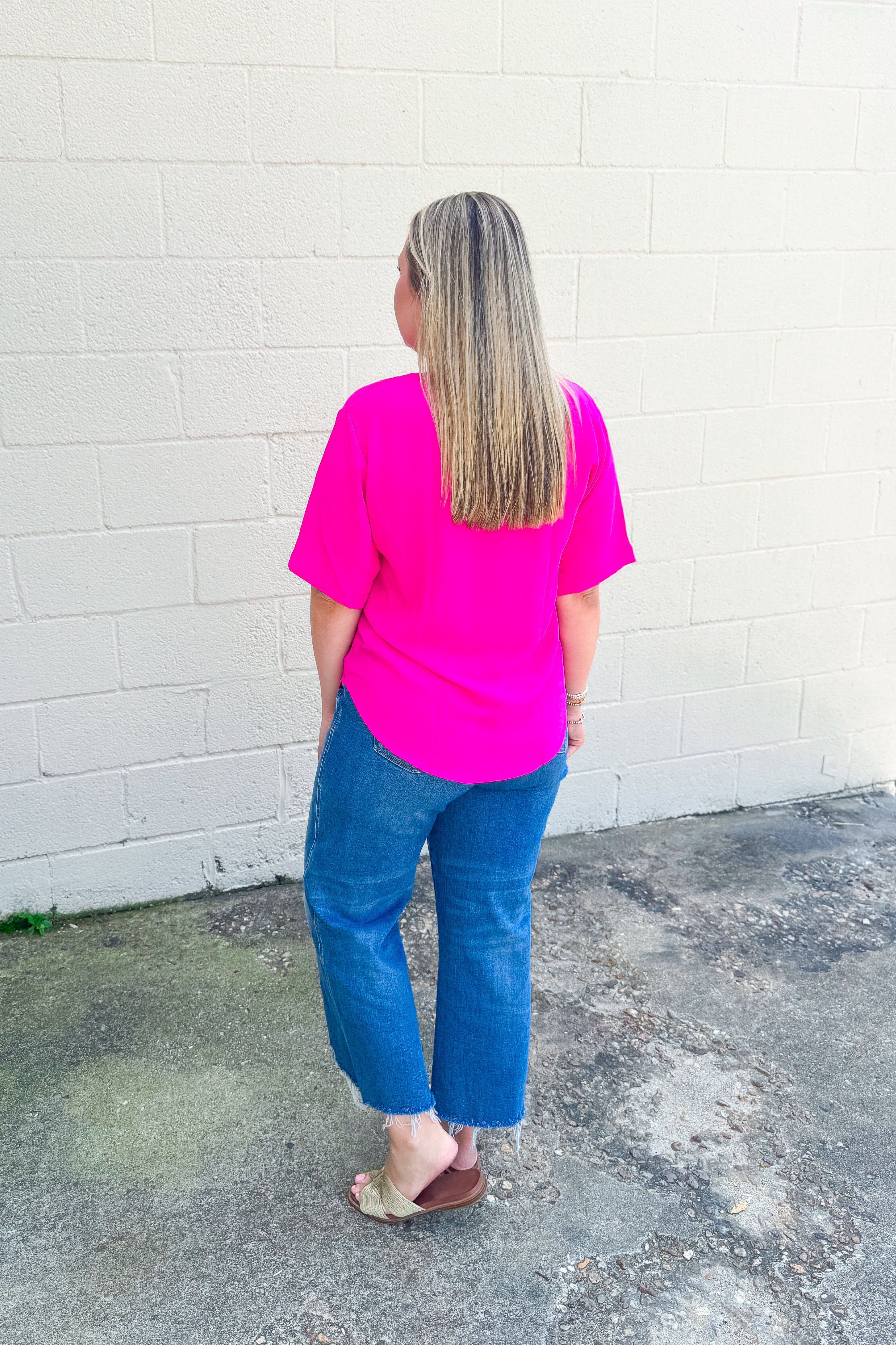 Style Staple Top, Fuchsia