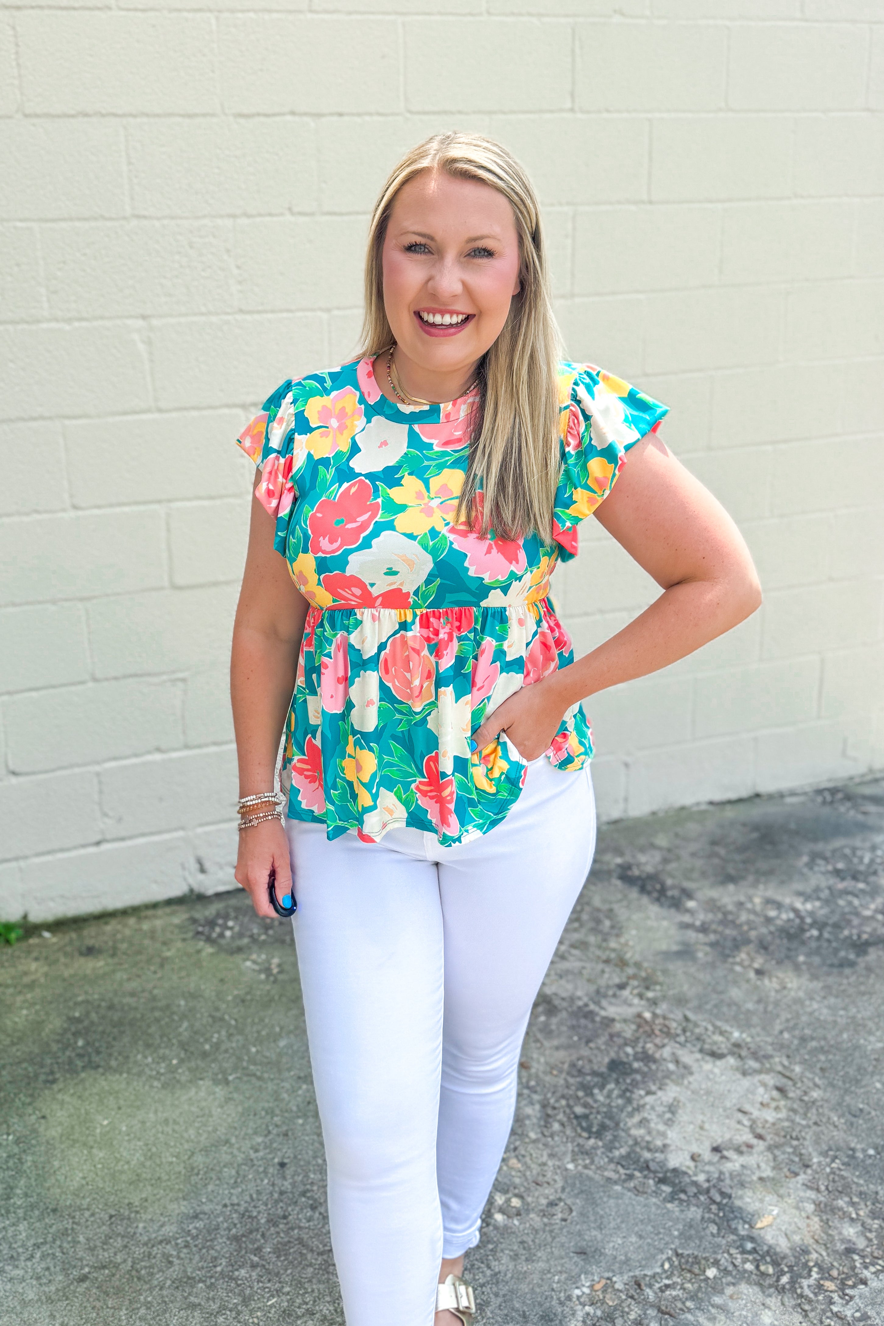 Sweet Blooms Babydoll Top
