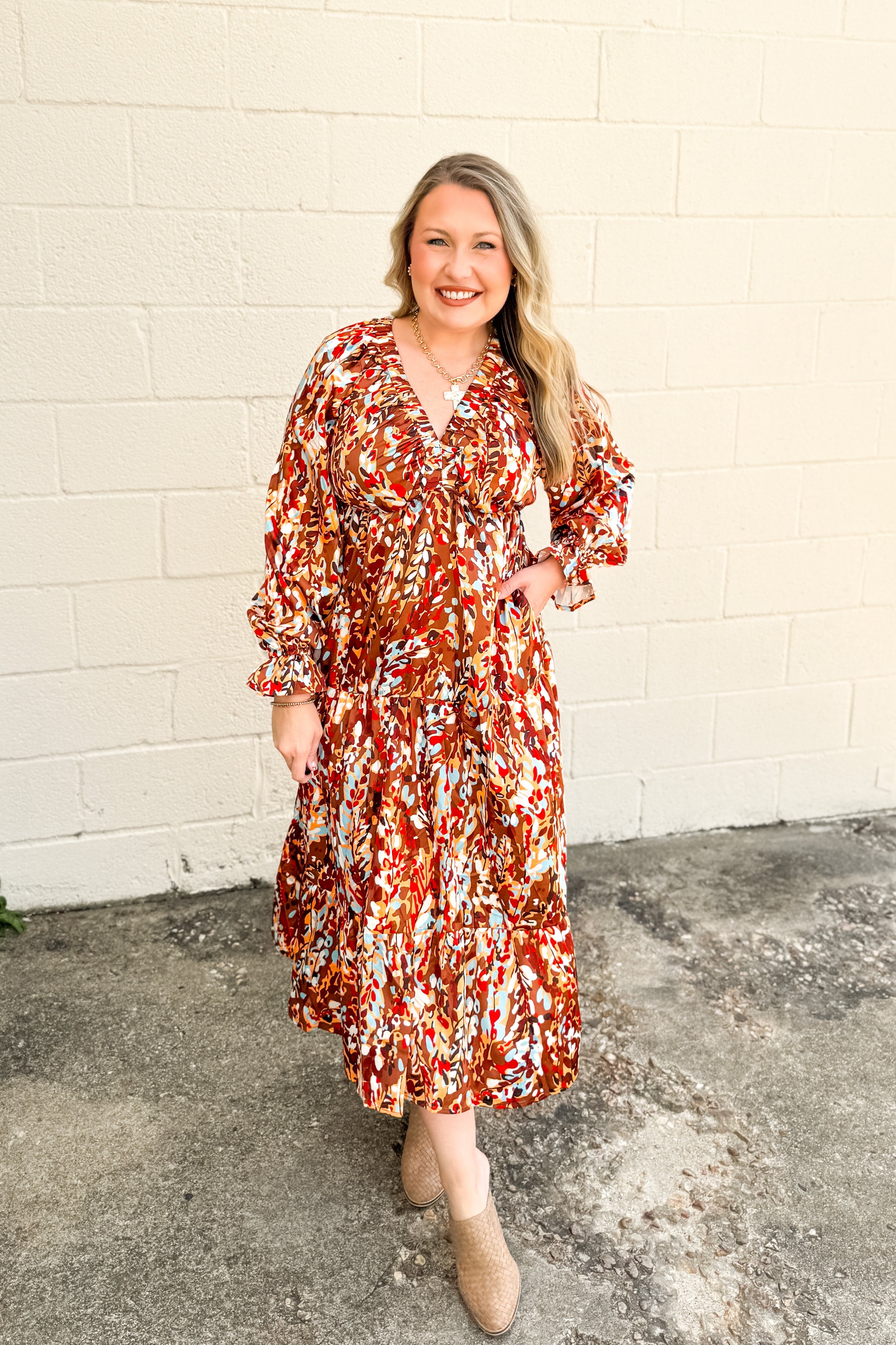 Golden Garden Maxi Dress