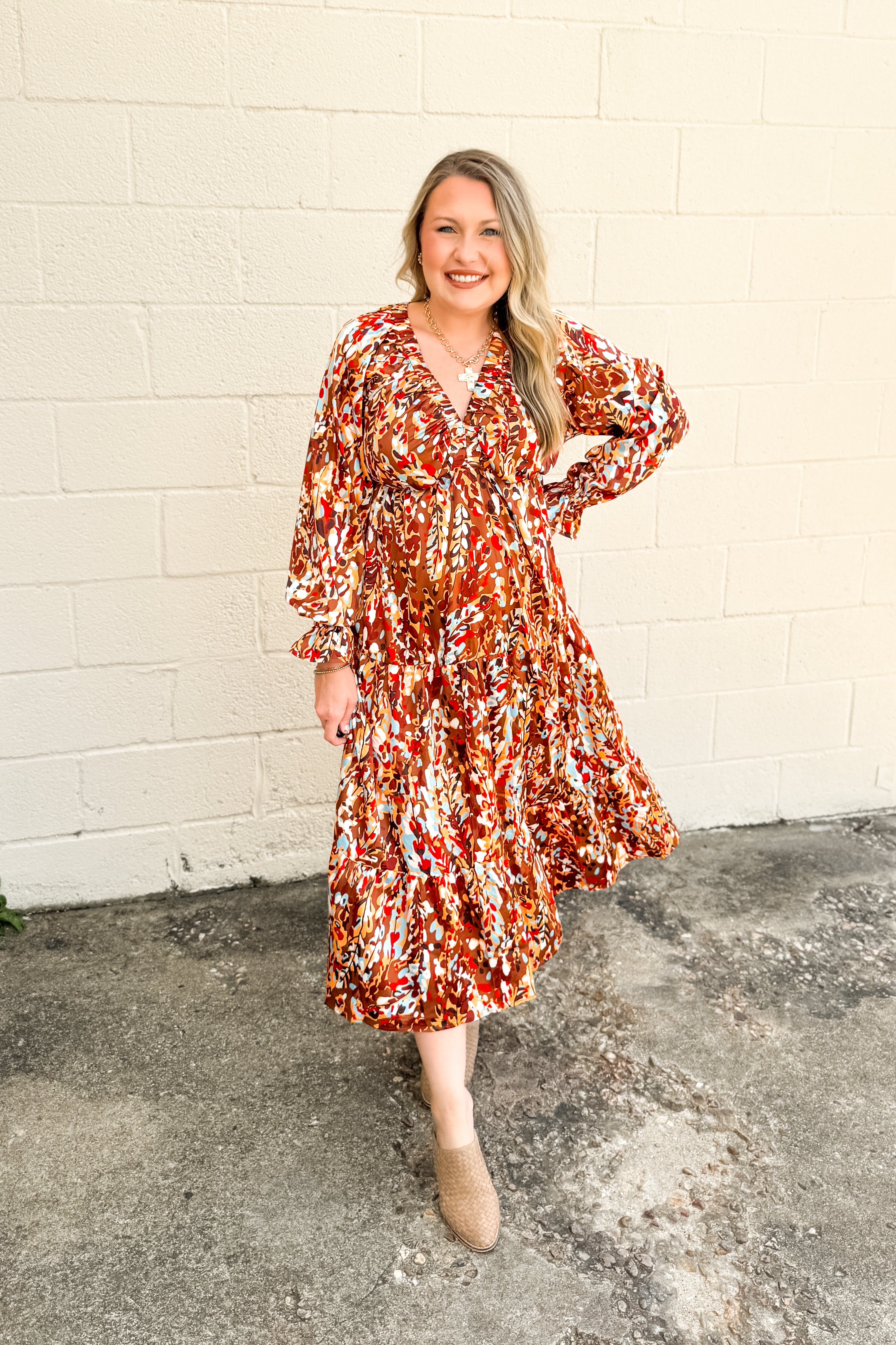 Golden Garden Maxi Dress