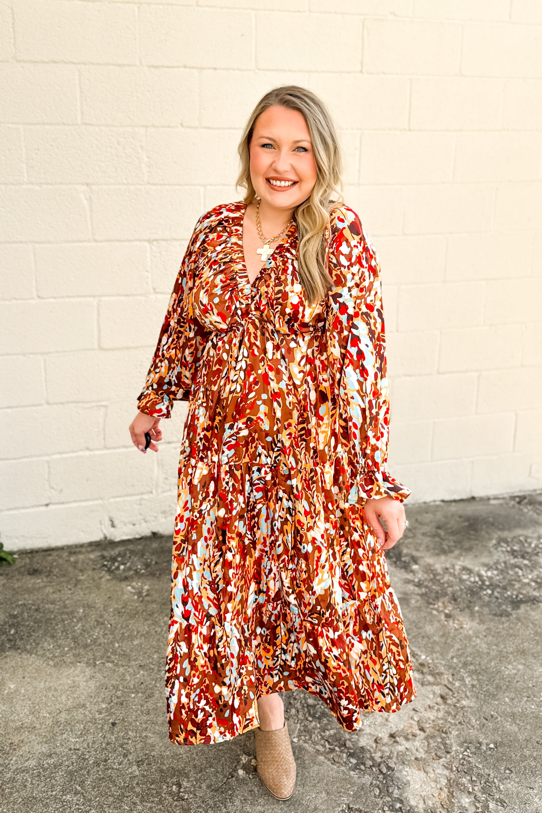 Golden Garden Maxi Dress