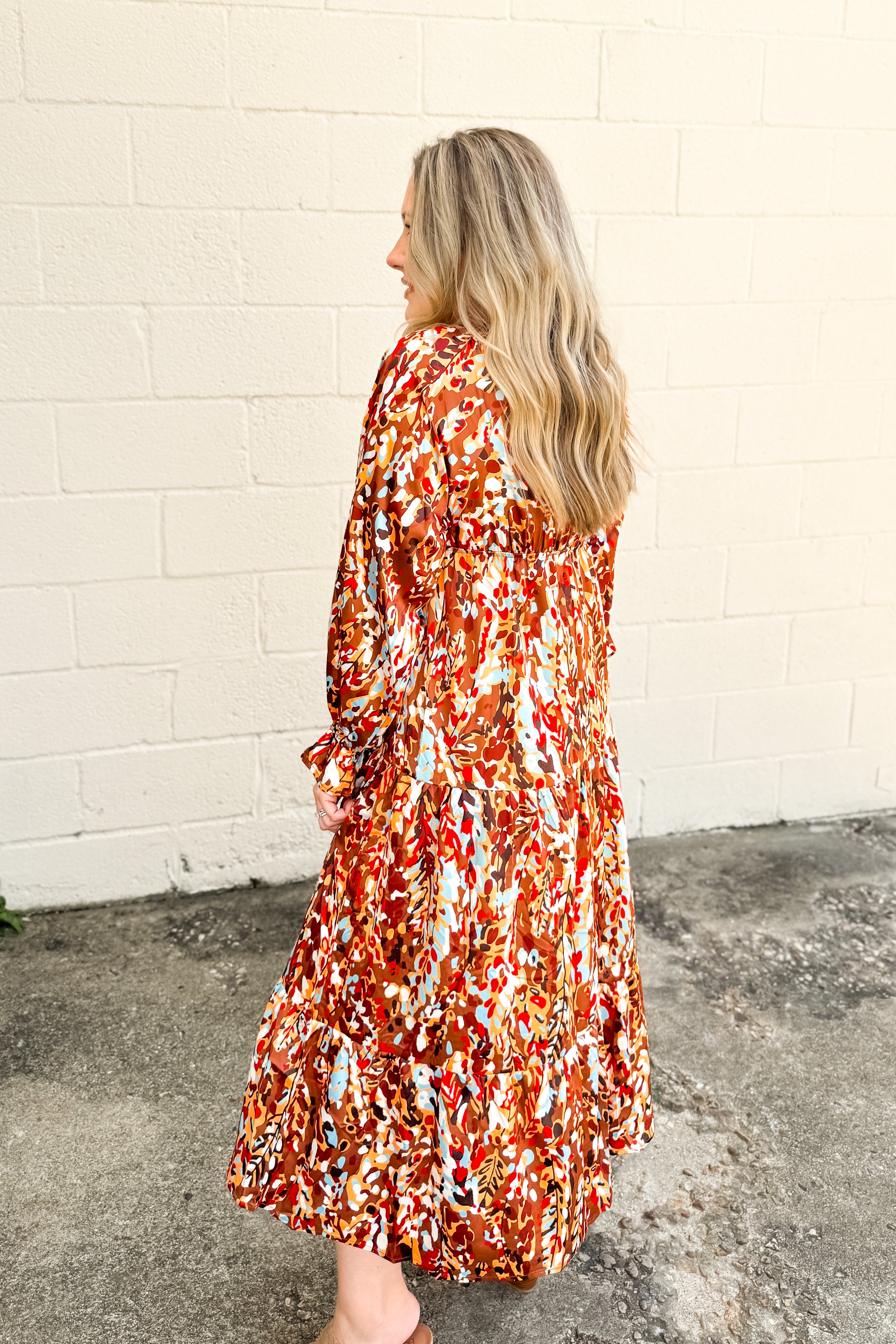 Golden Garden Maxi Dress