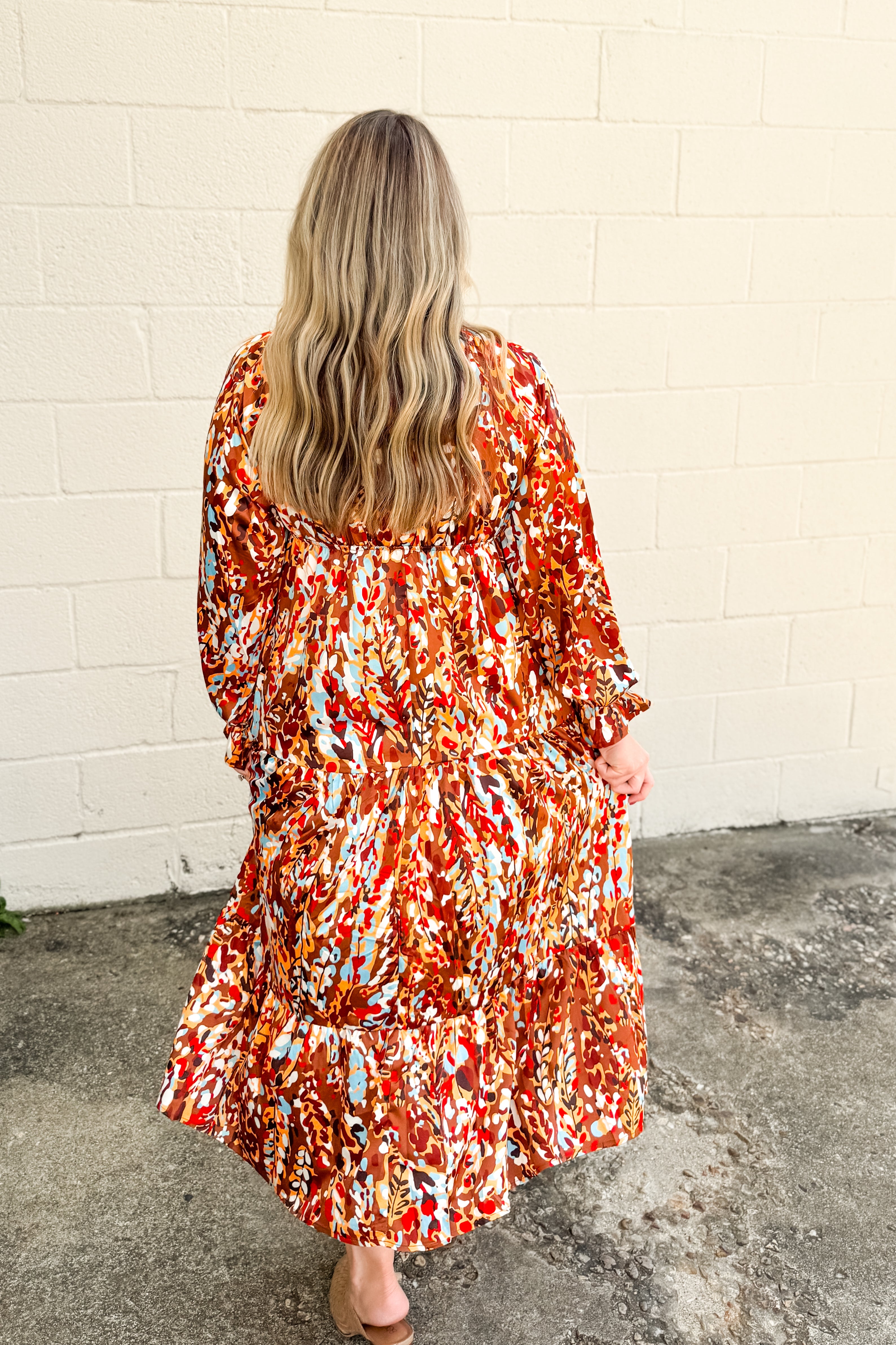 Golden Garden Maxi Dress