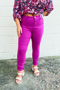 RESTOCK | YMI Hyperstretch Skinny Jeans, Berry Rose